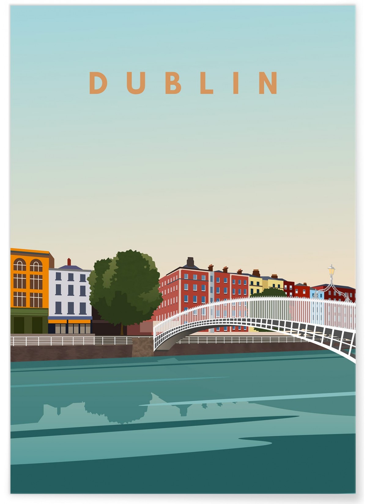 Affiche ville Dublin