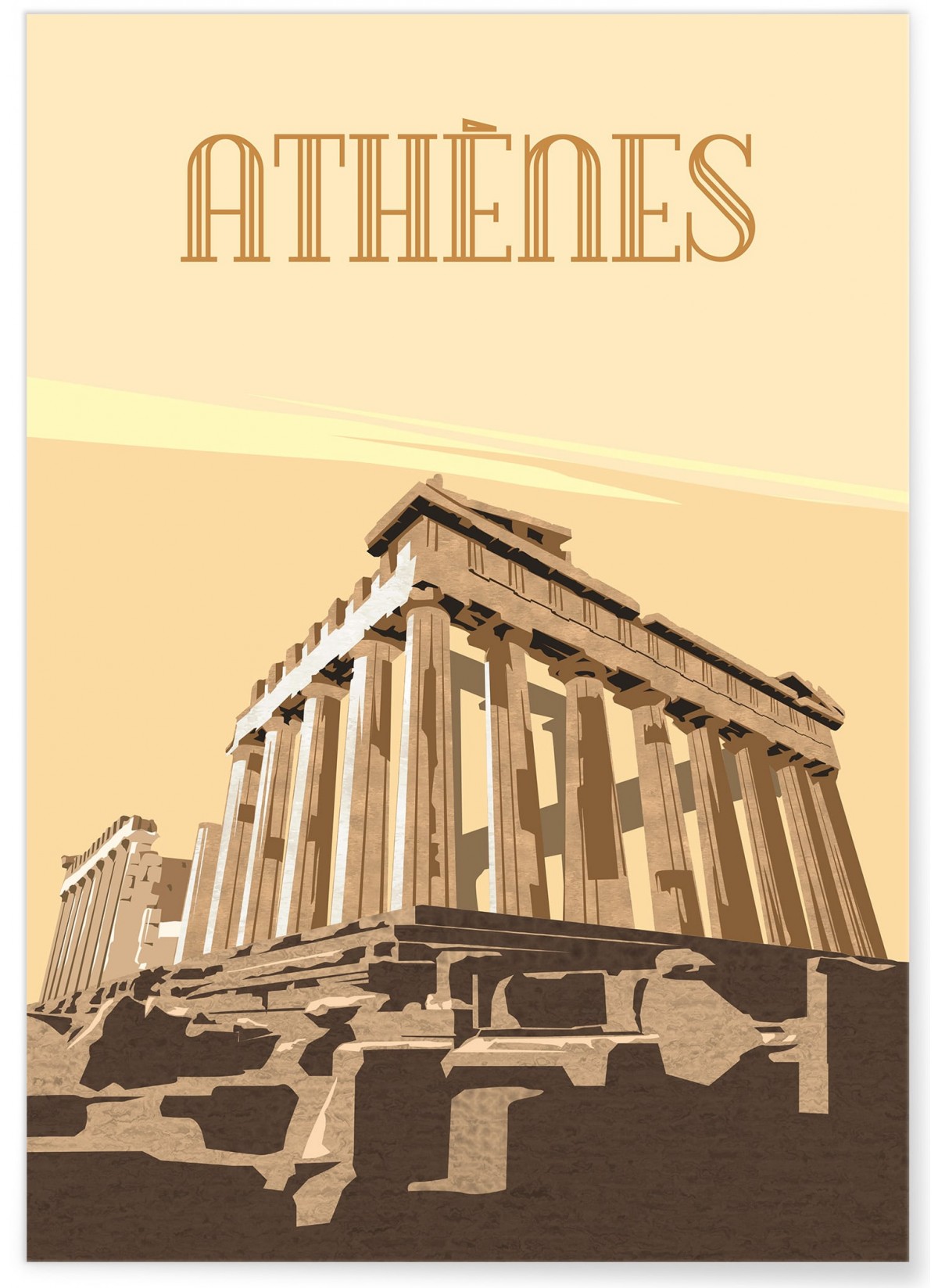 Affiche ville Athènes