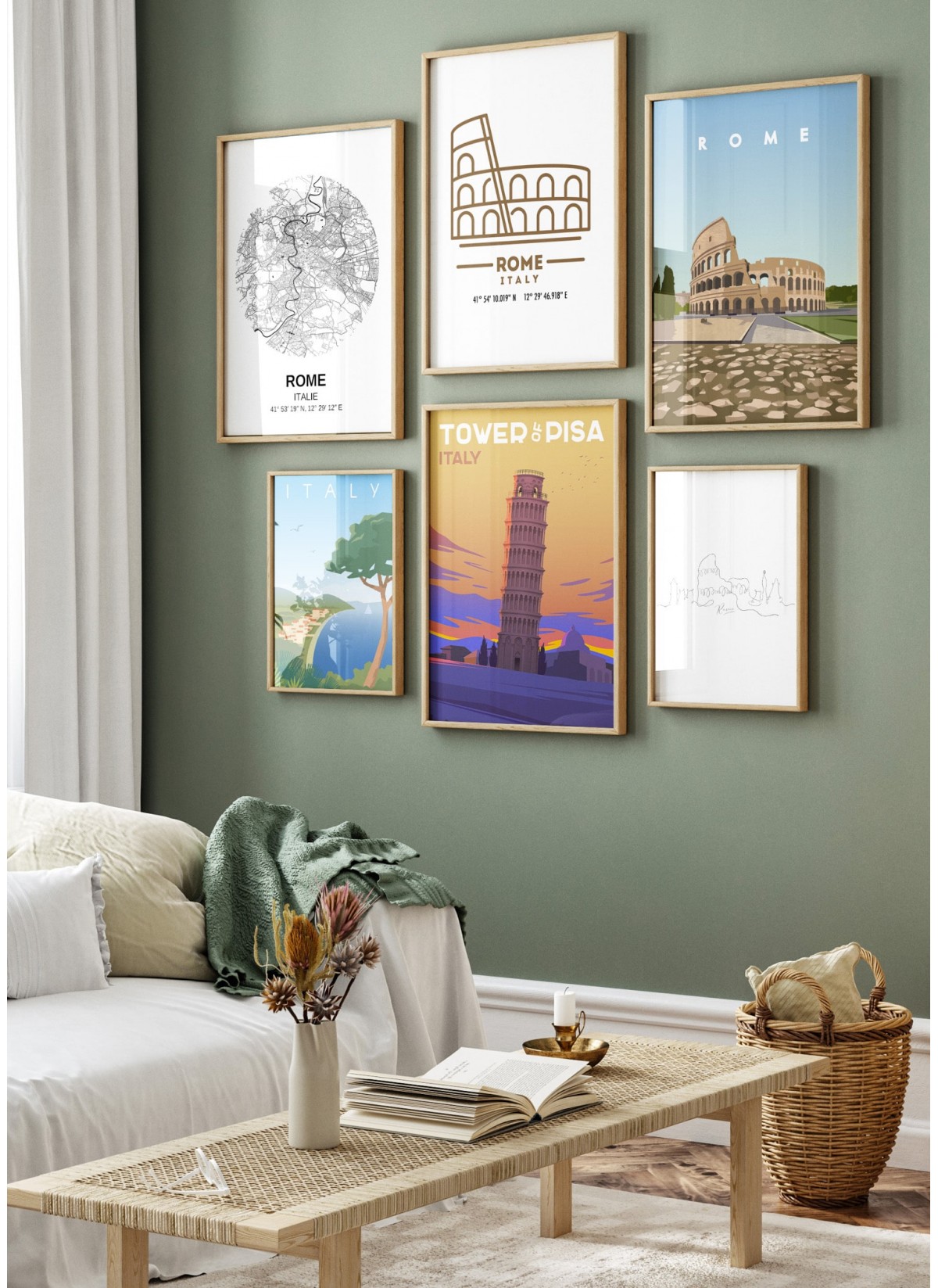 Affiche ville Rome