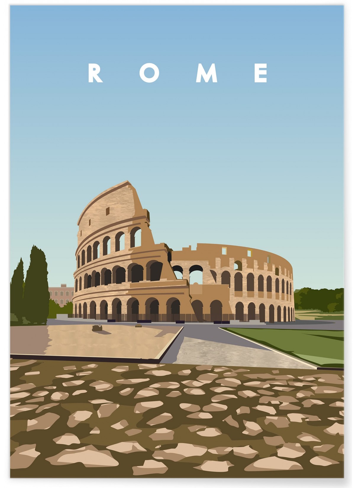 Affiche ville Rome