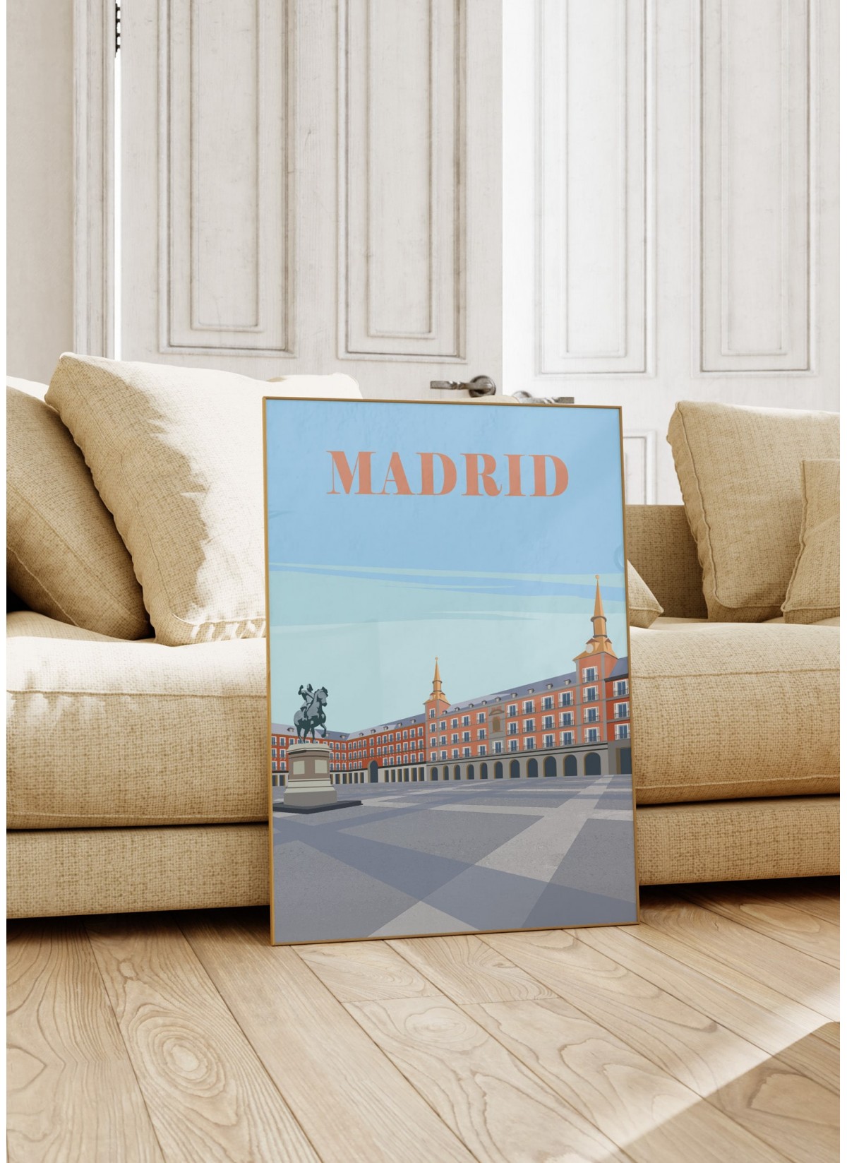 Affiche ville Madrid