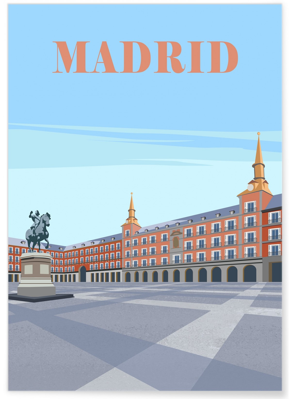 Affiche ville Madrid