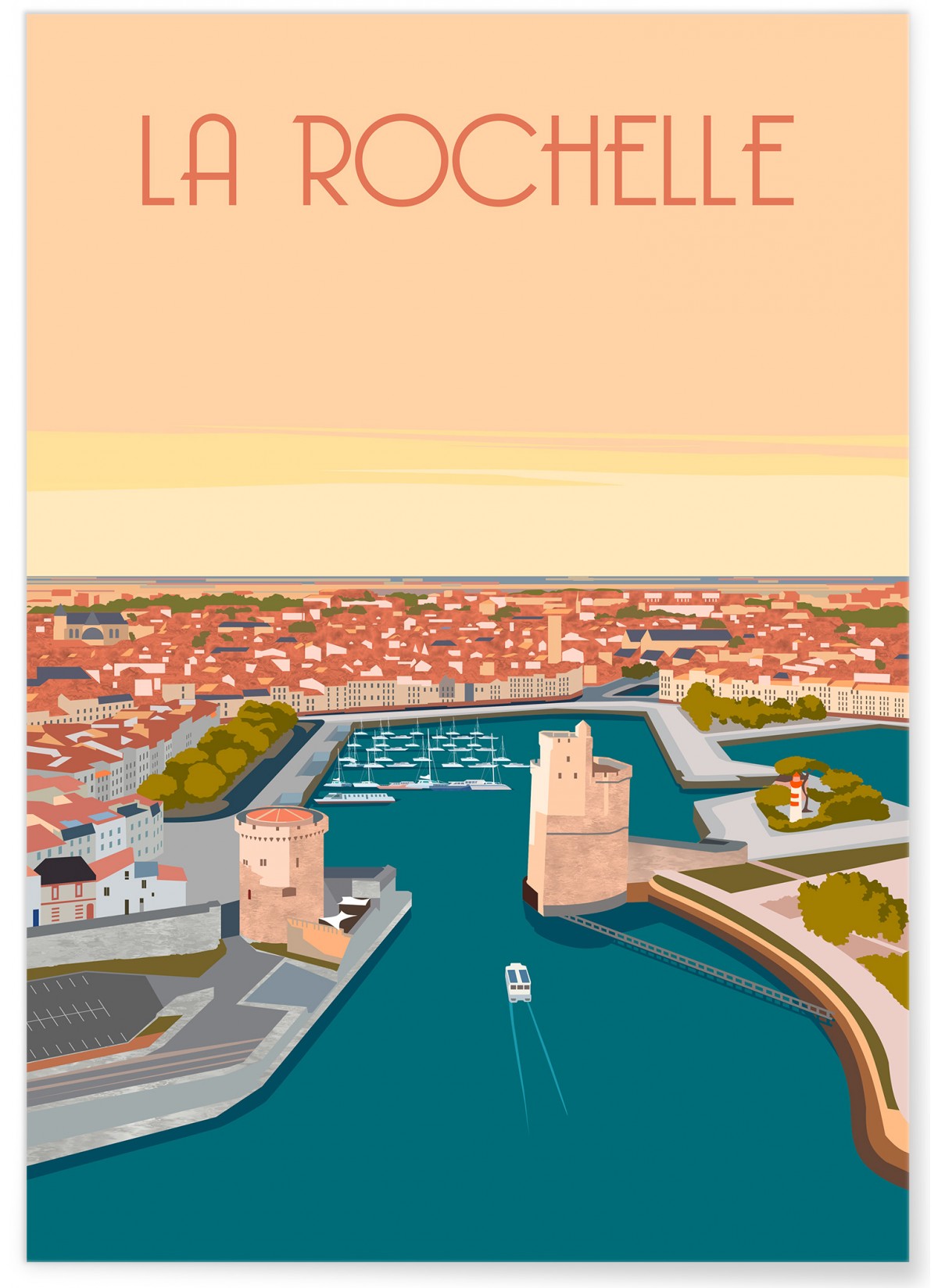 Affiche ville La Rochelle 4