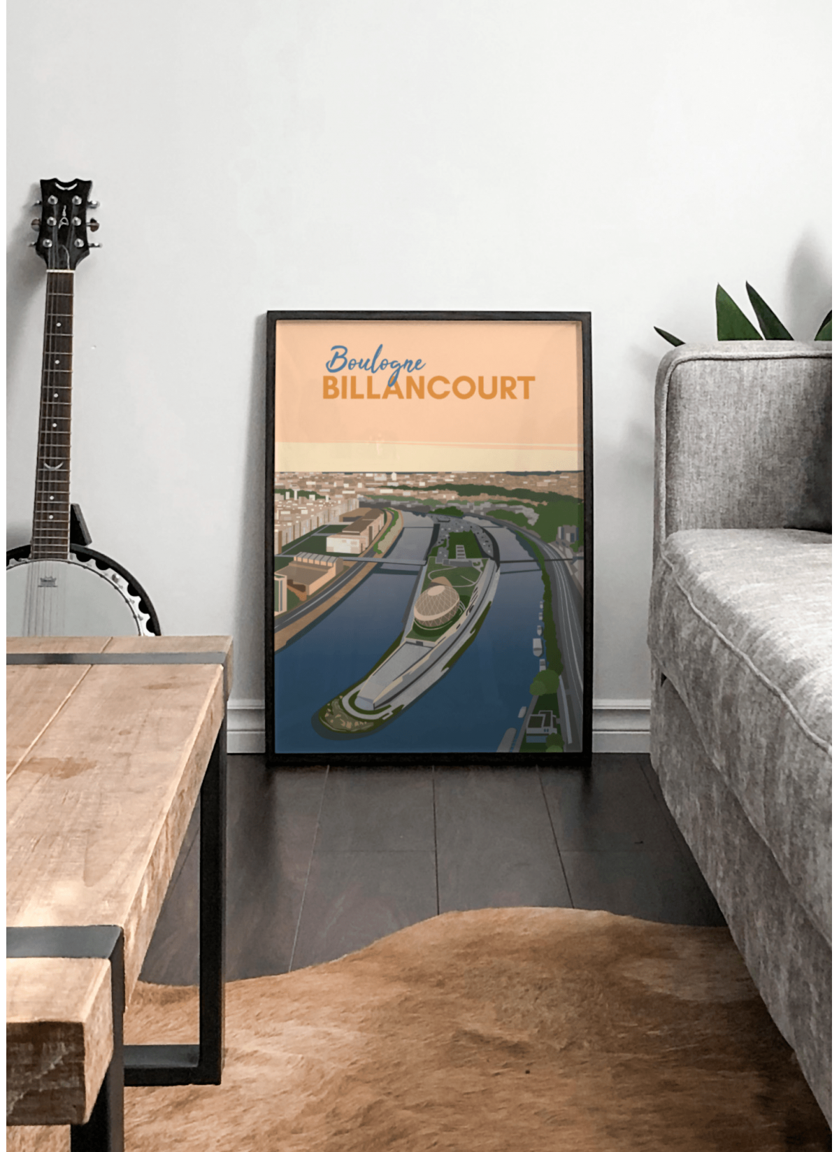 Affiche ville Boulogne-Billancourt