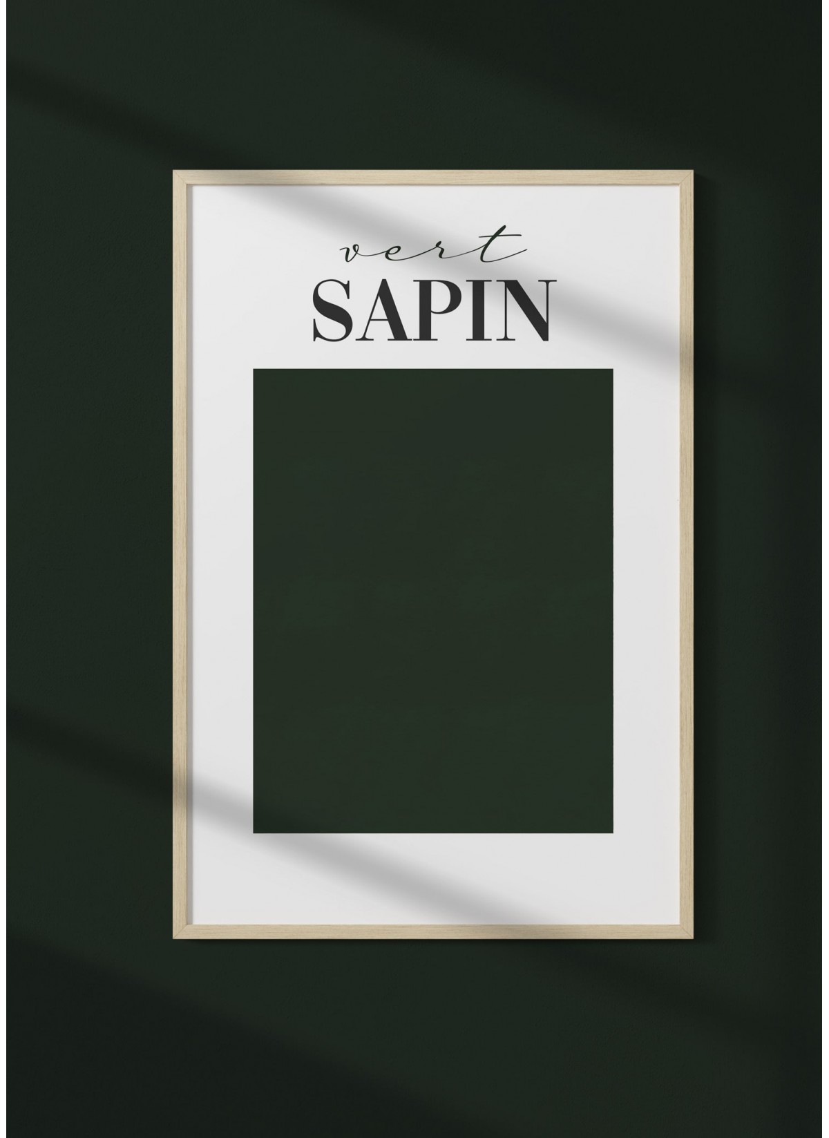 Affiche Vert Sapin