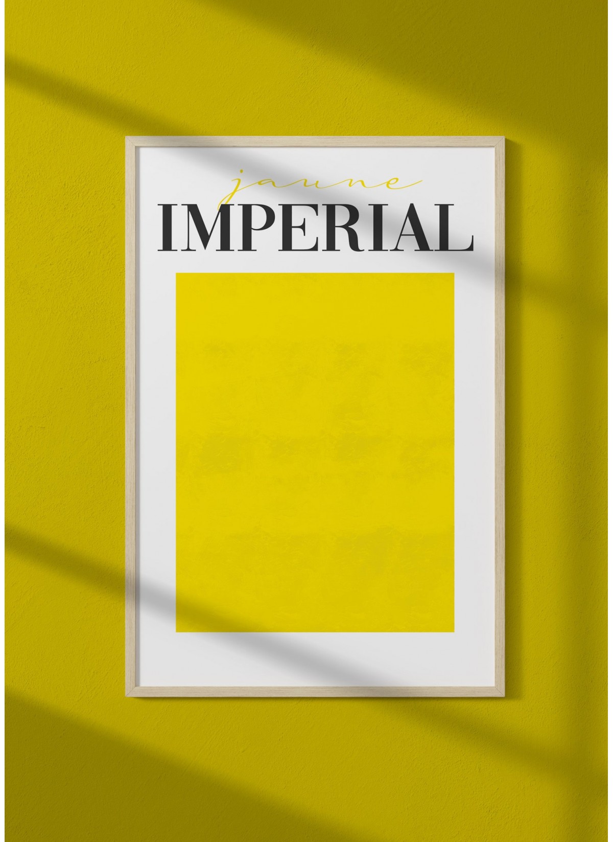 Affiche Jaune Impérial