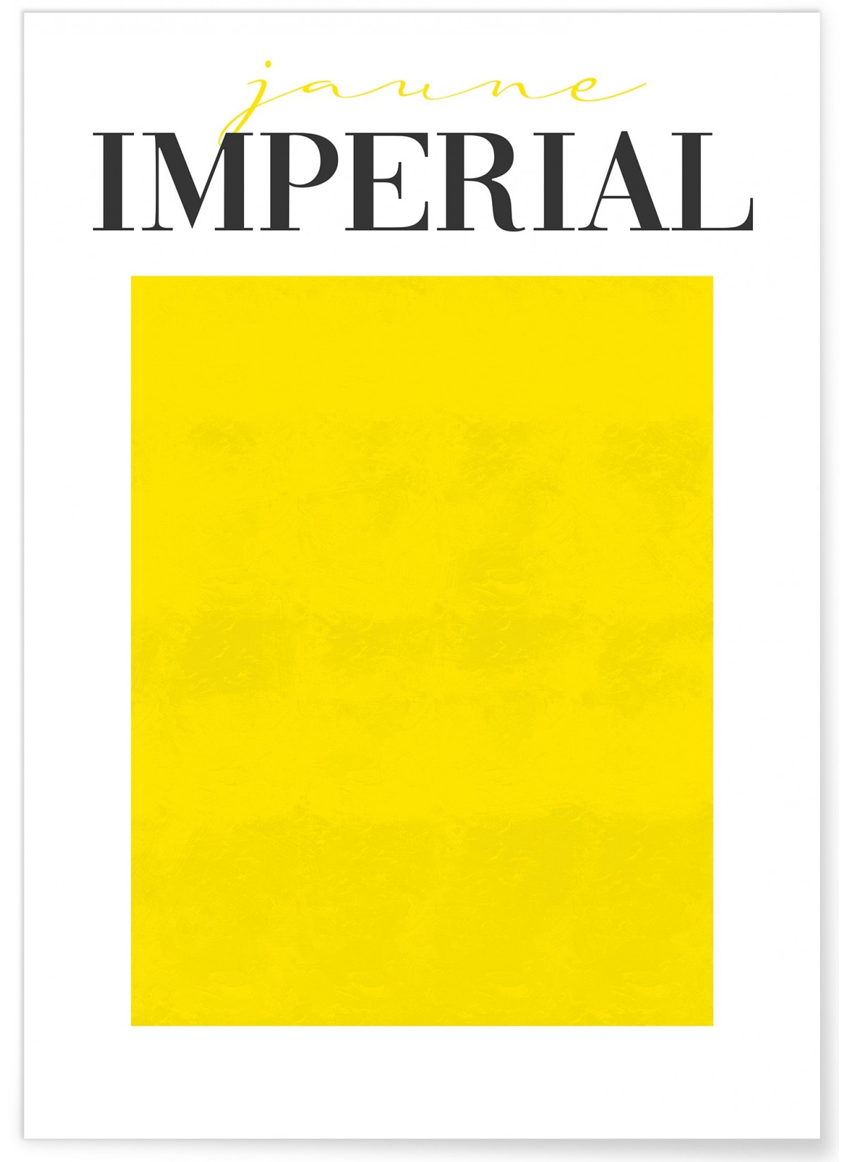 Affiche Jaune Impérial