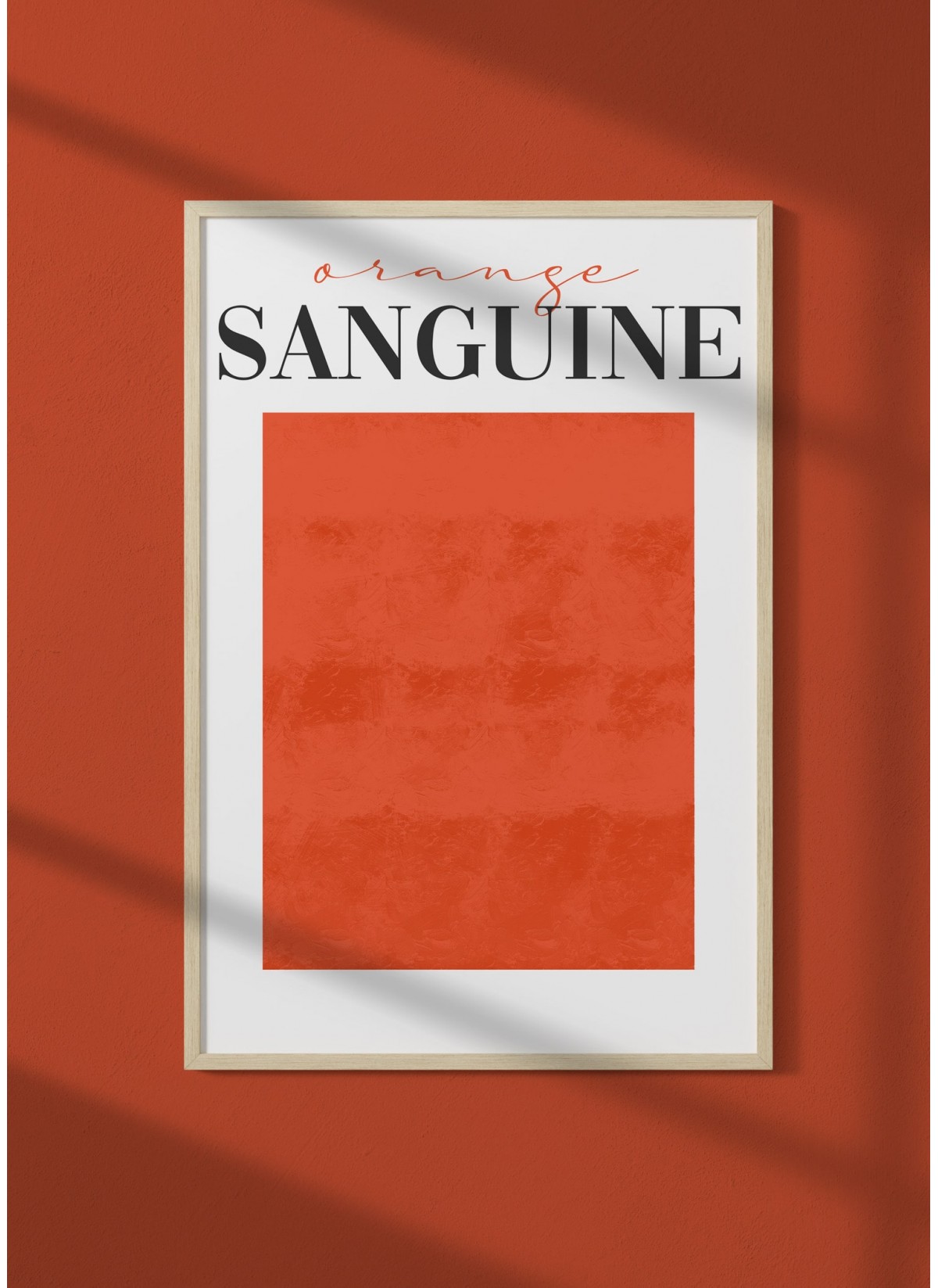 Affiche Orange Sanguine