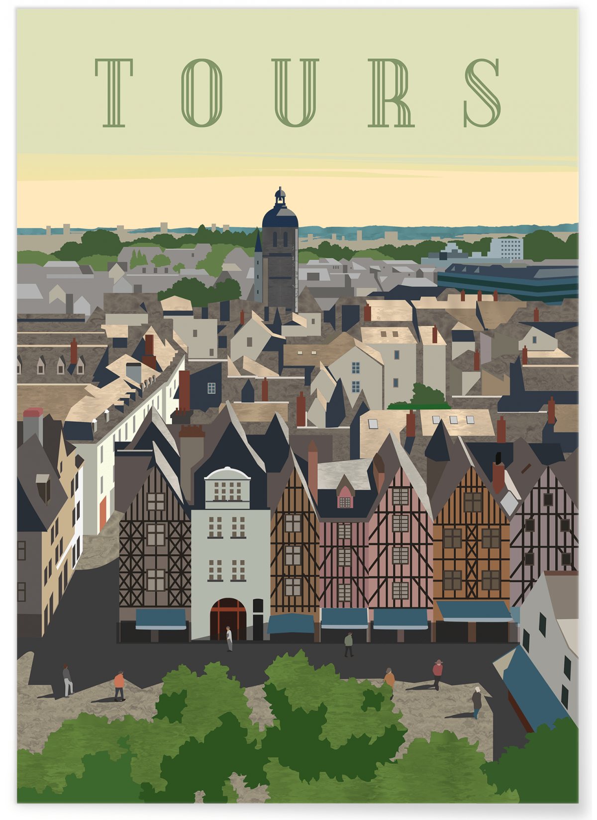 Affiche ville Tours 3