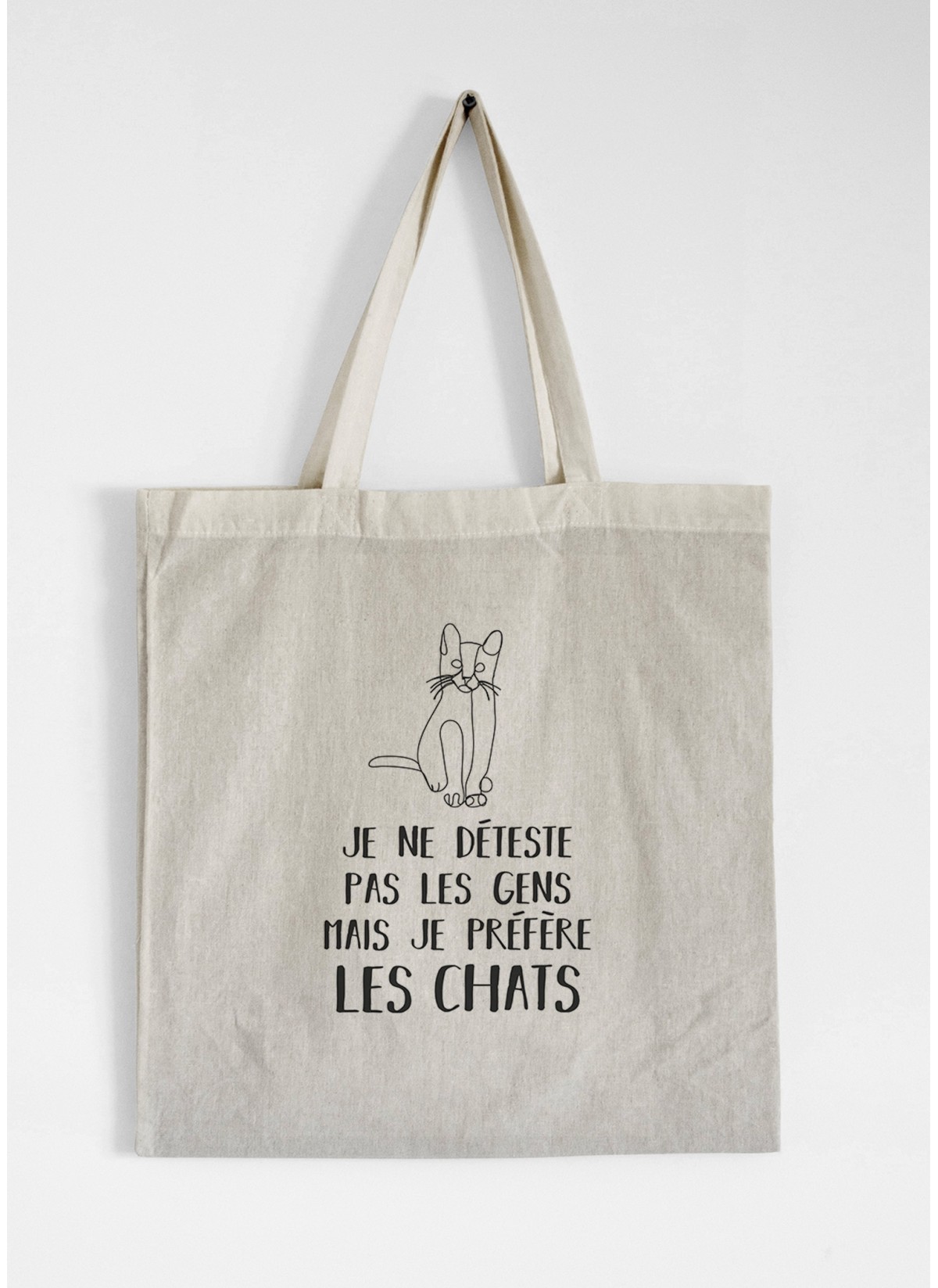 Tote Bag Je préfère les chats