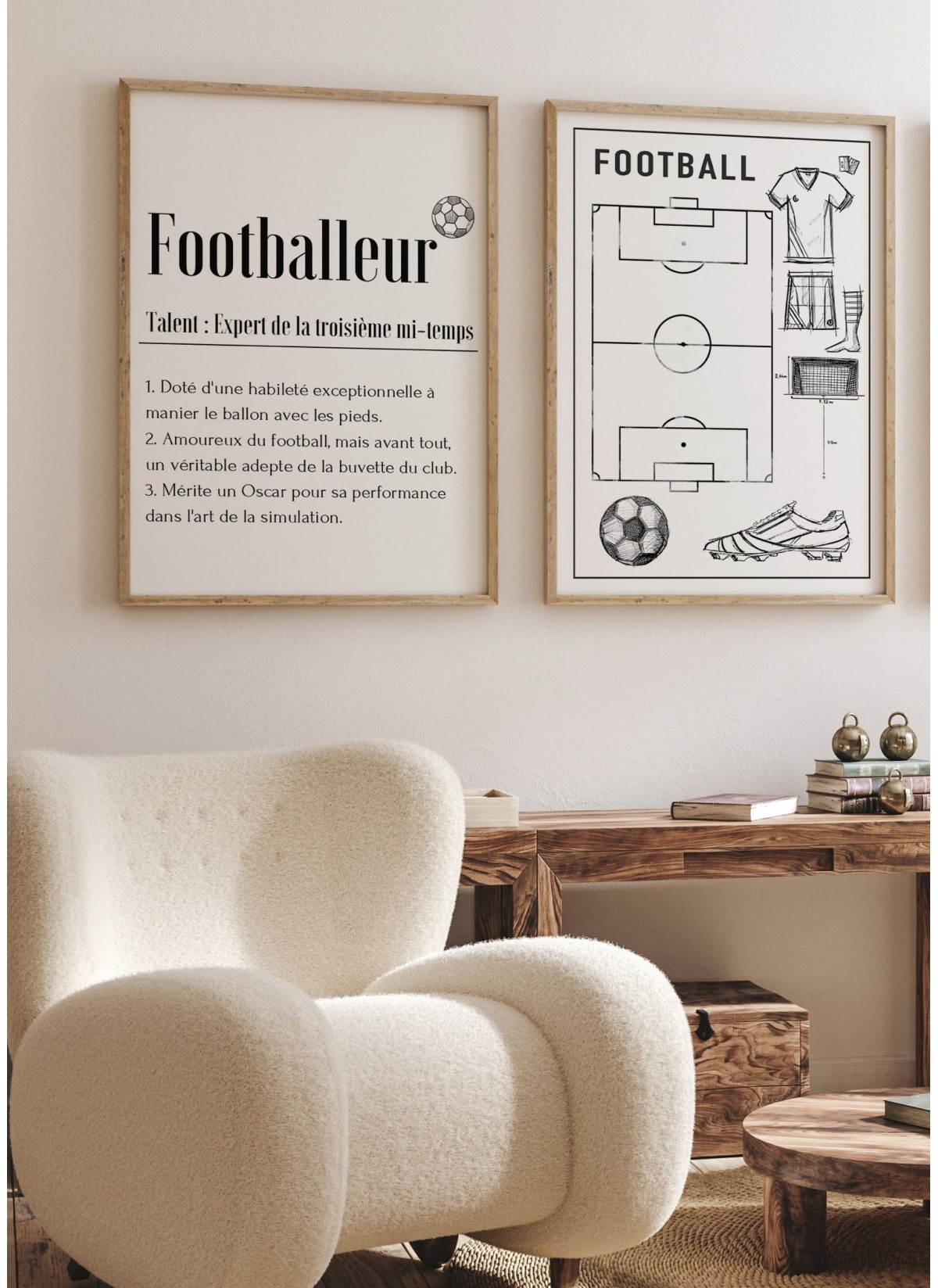 Affiche Définition Footballeur