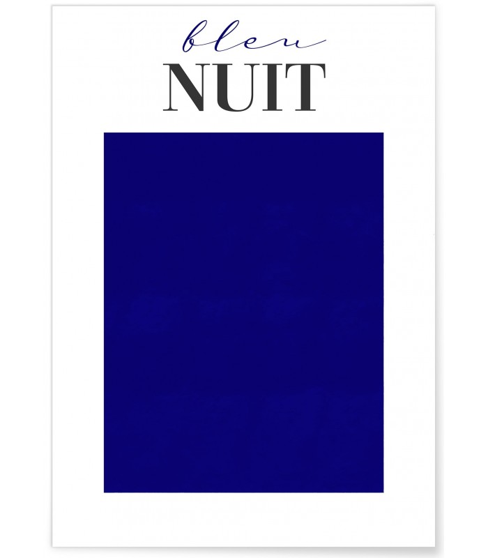 Affiche Bleu Nuit