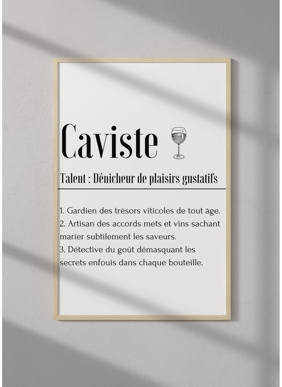 Affiche Définition Caviste