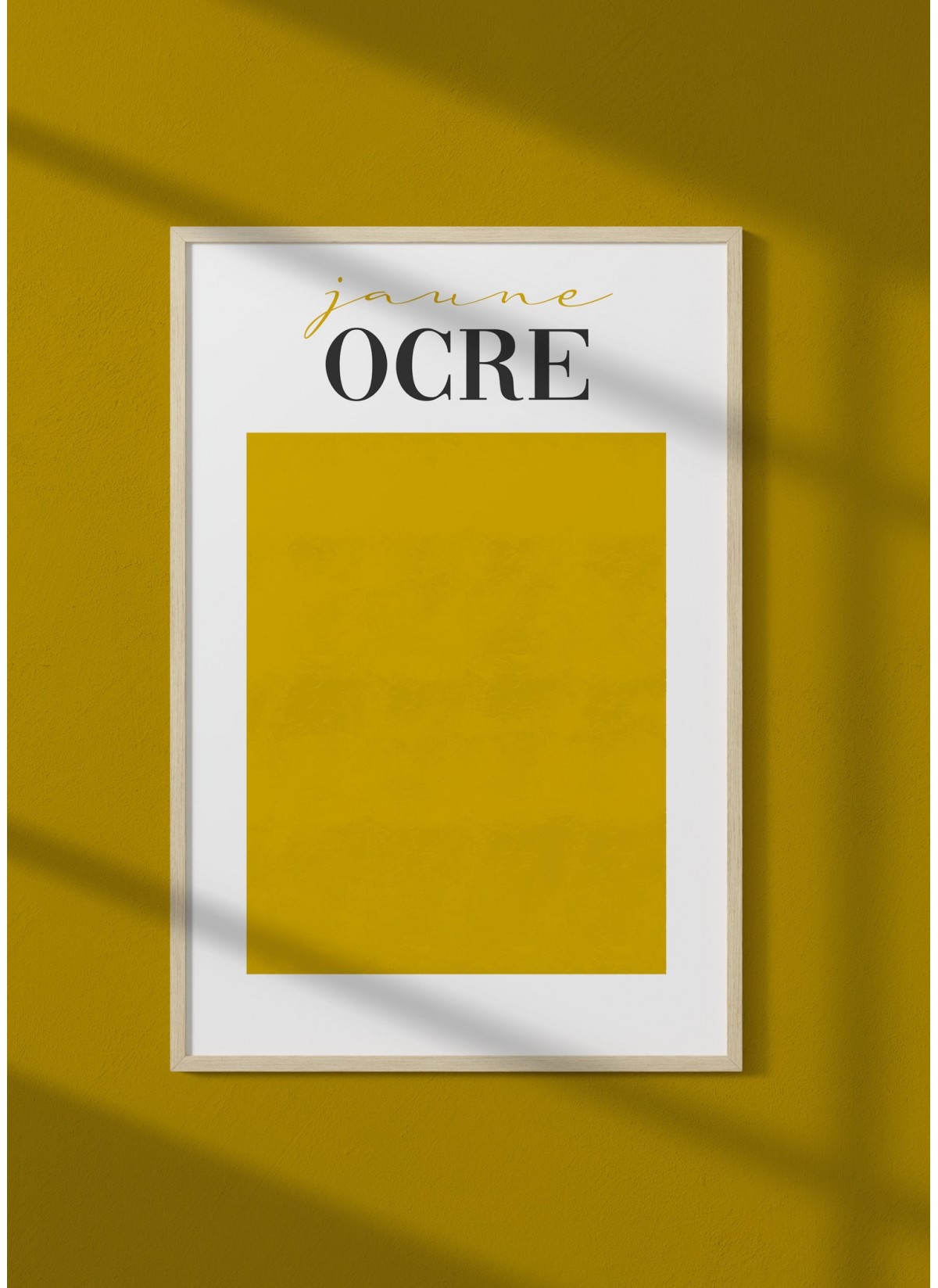 Affiche Jaune Ocre