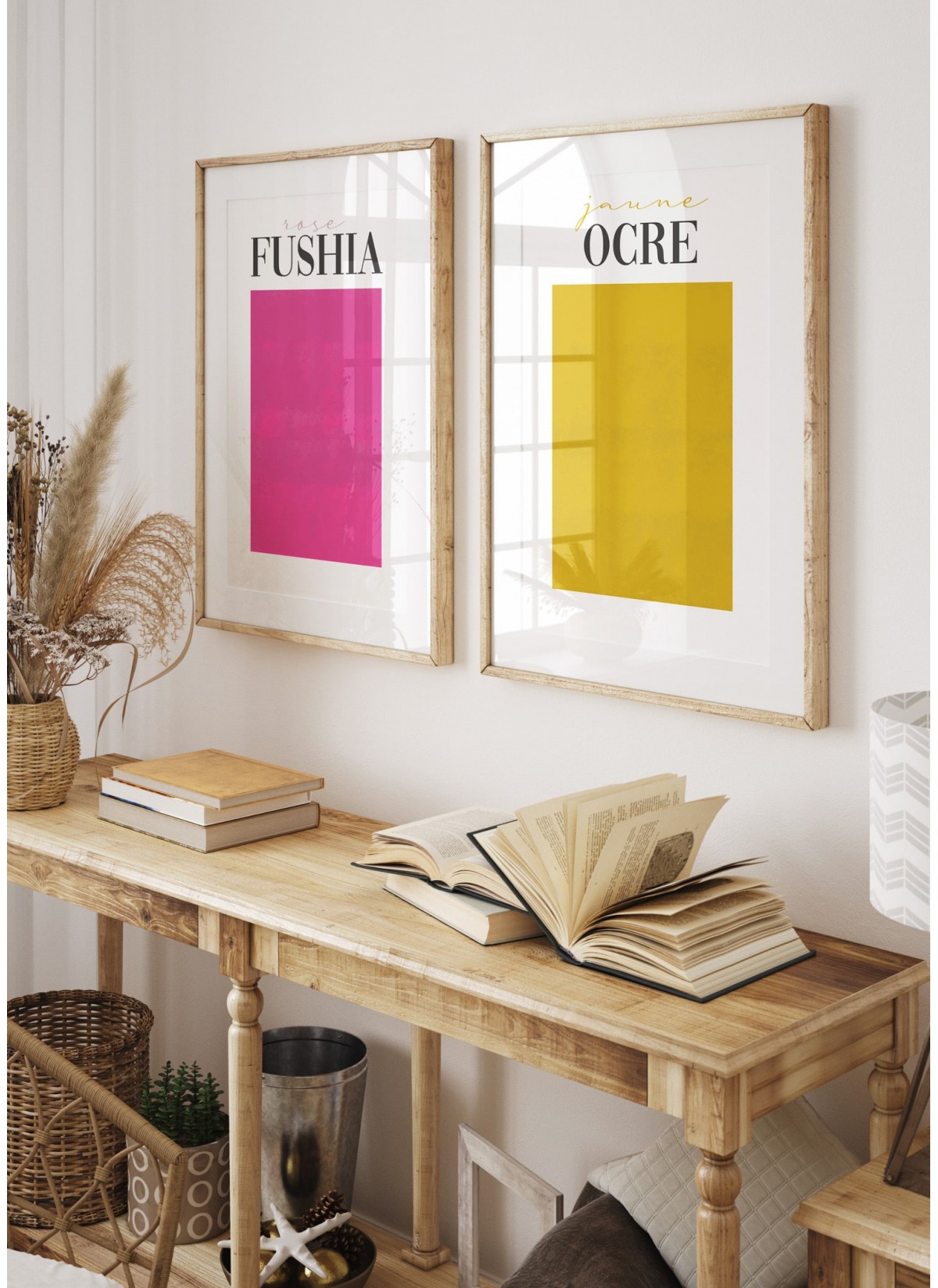 Affiche Jaune Ocre