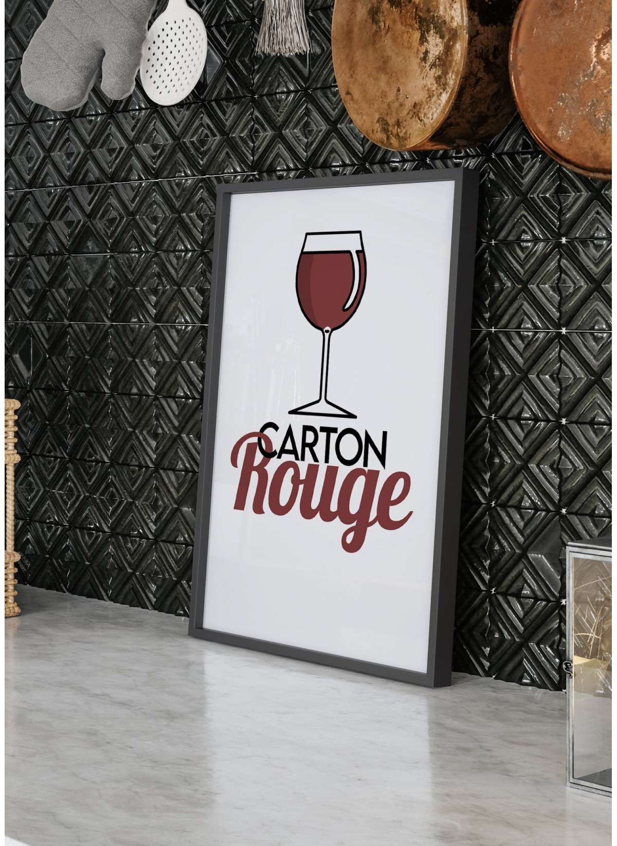 Affiche Carton Rouge