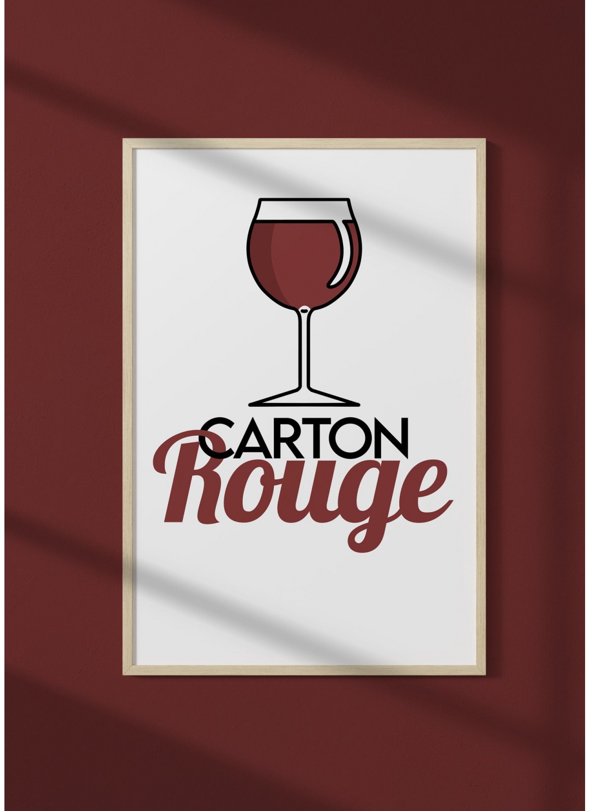 Affiche Carton Rouge