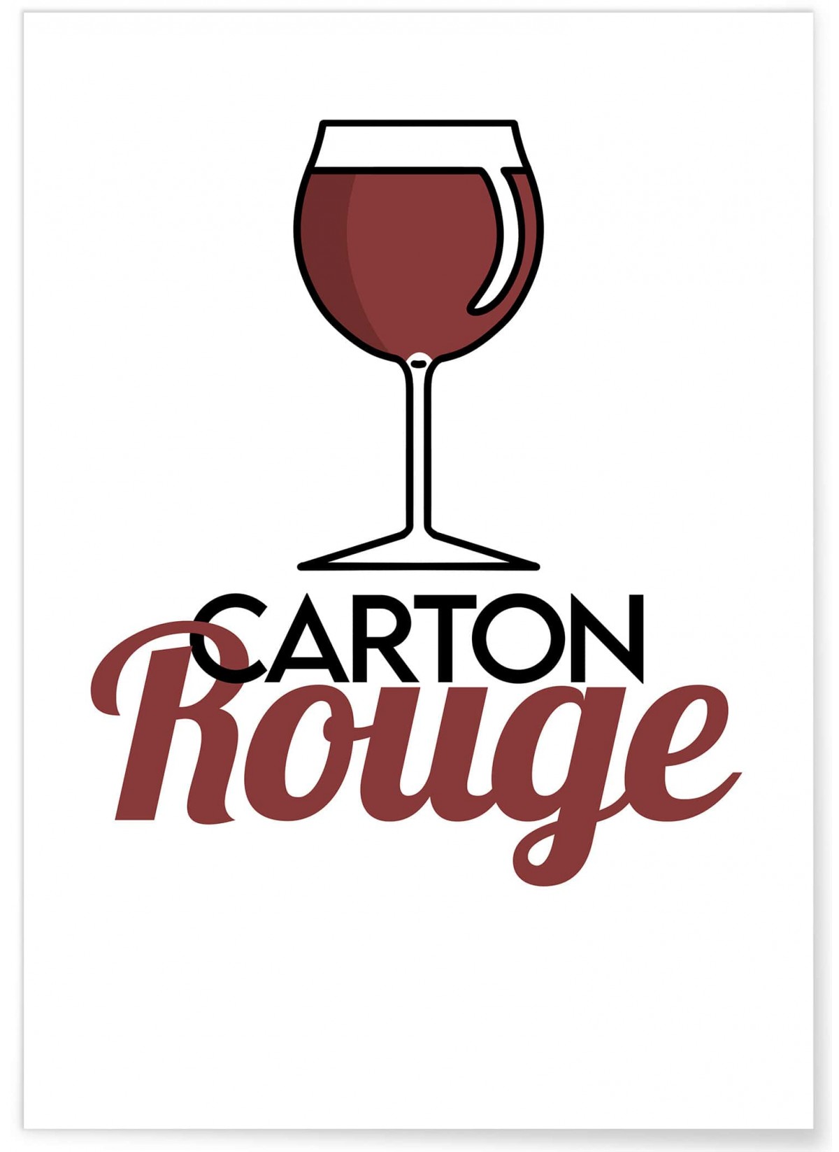 Affiche Carton Rouge