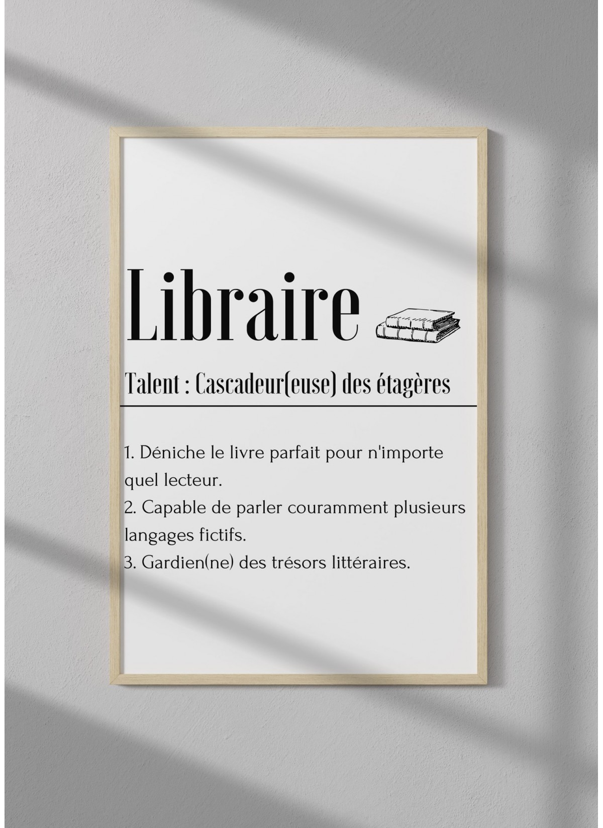 Affiche Définition Libraire