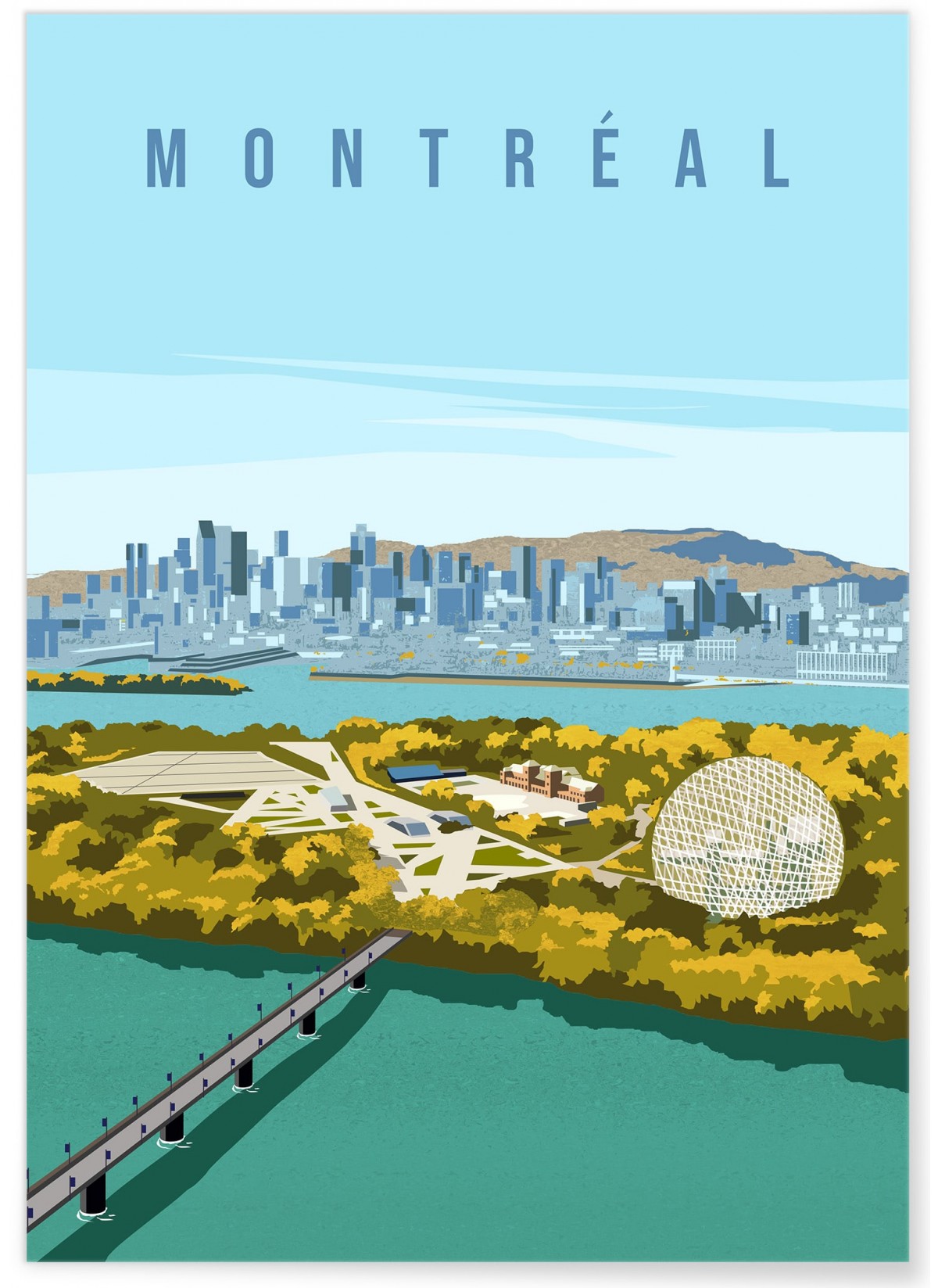 Affiche ville Montréal