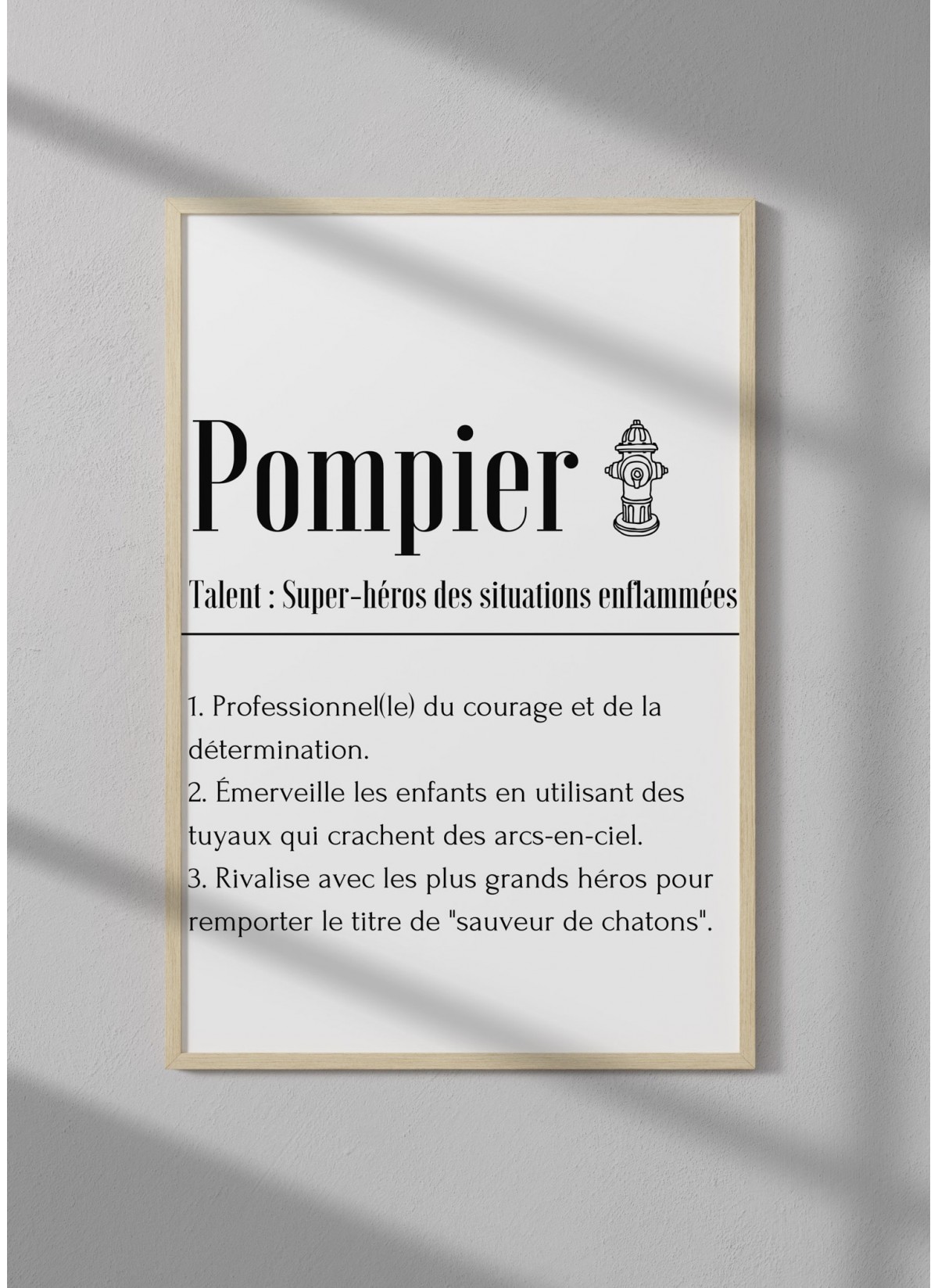 Affiche Définition Pompier 2