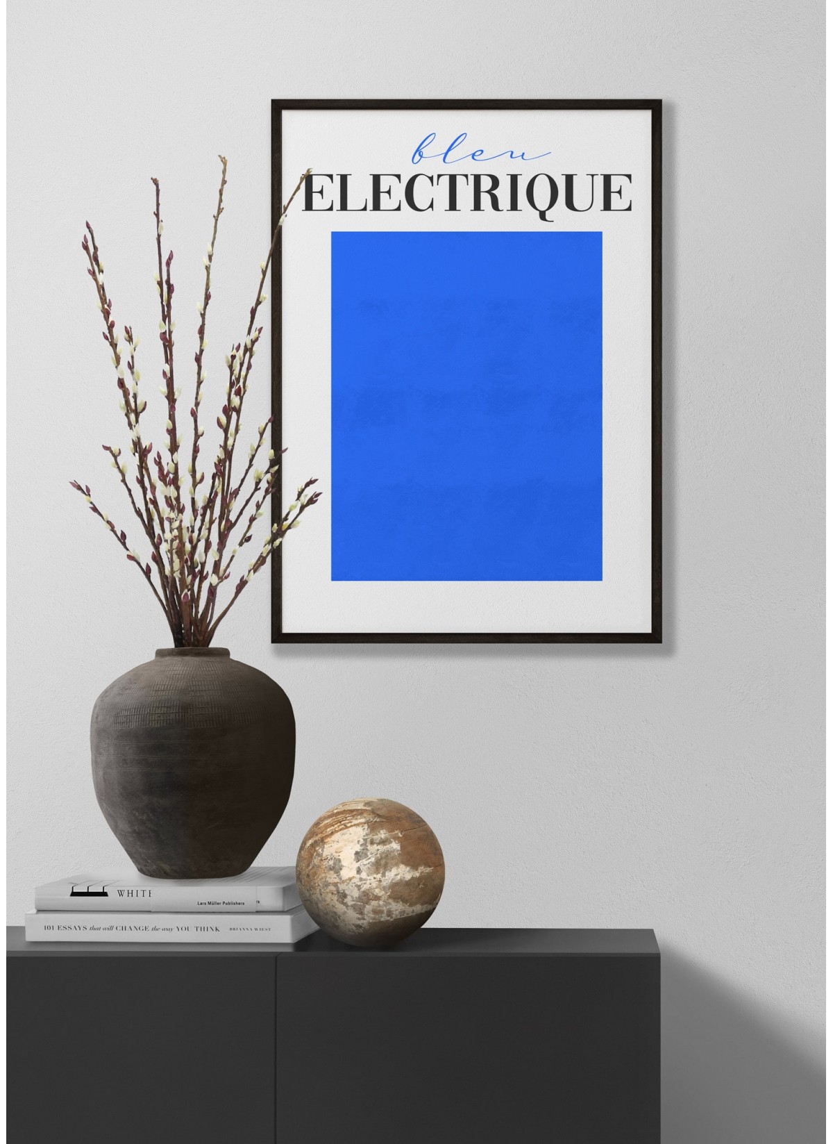 Affiche Bleu Electrique
