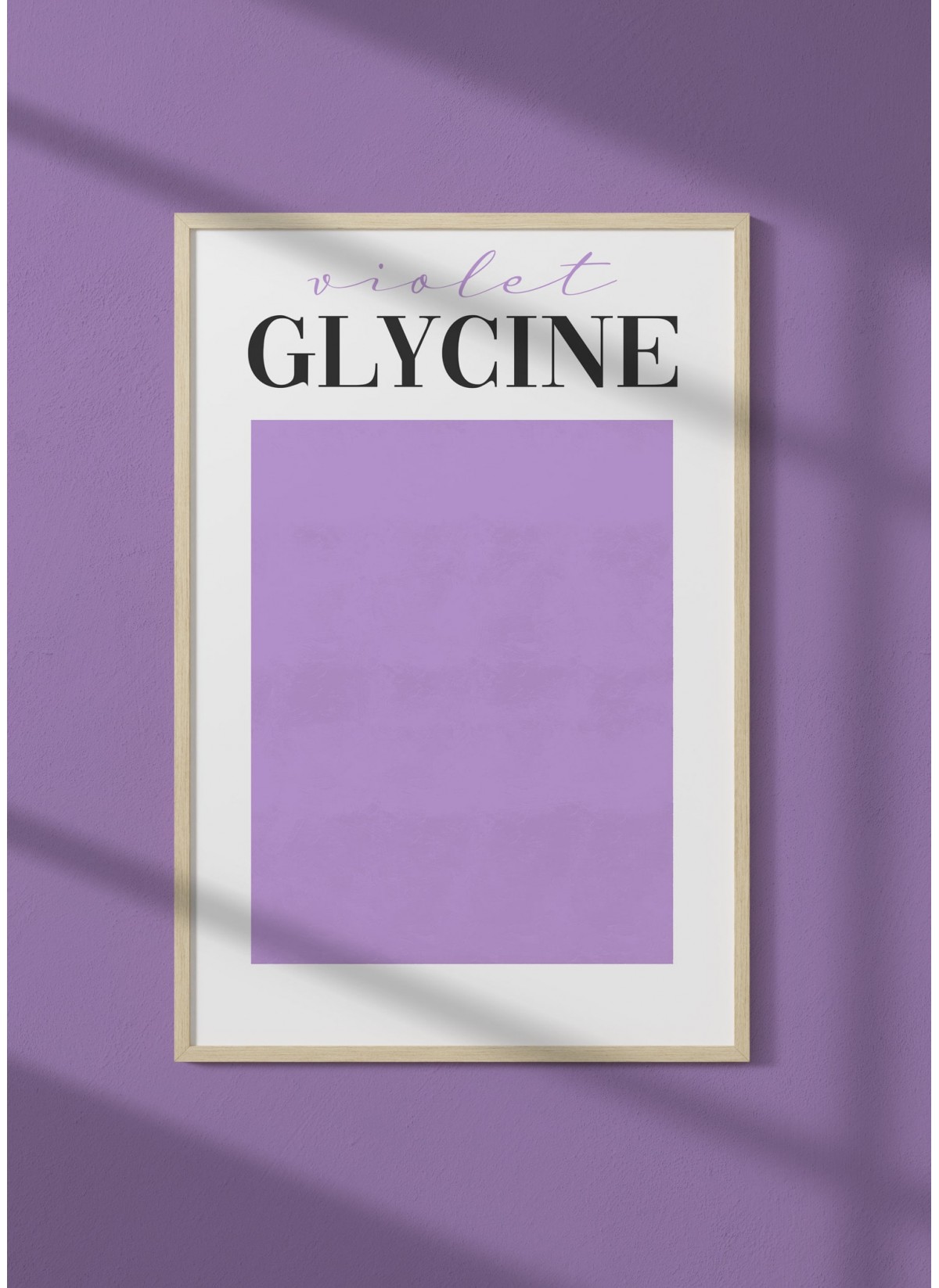 Affiche Violet Glycine