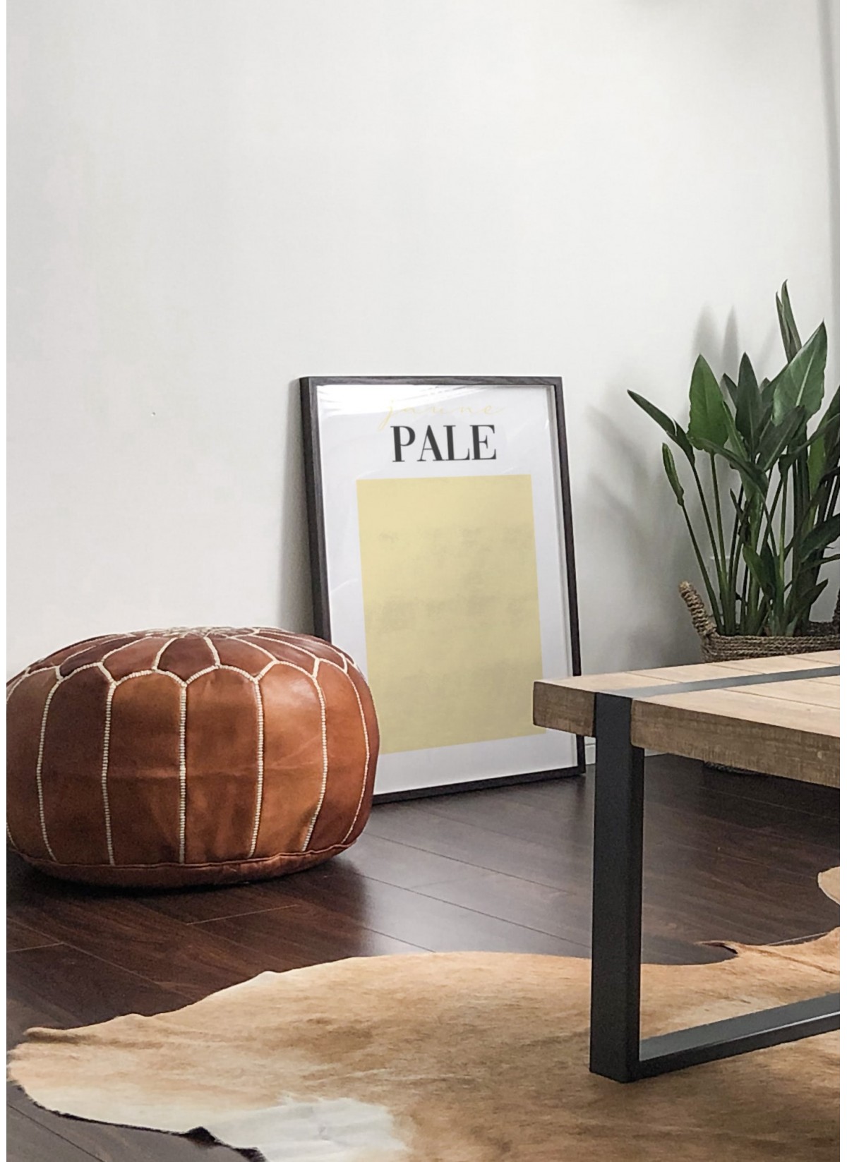 Affiche Jaune Pale