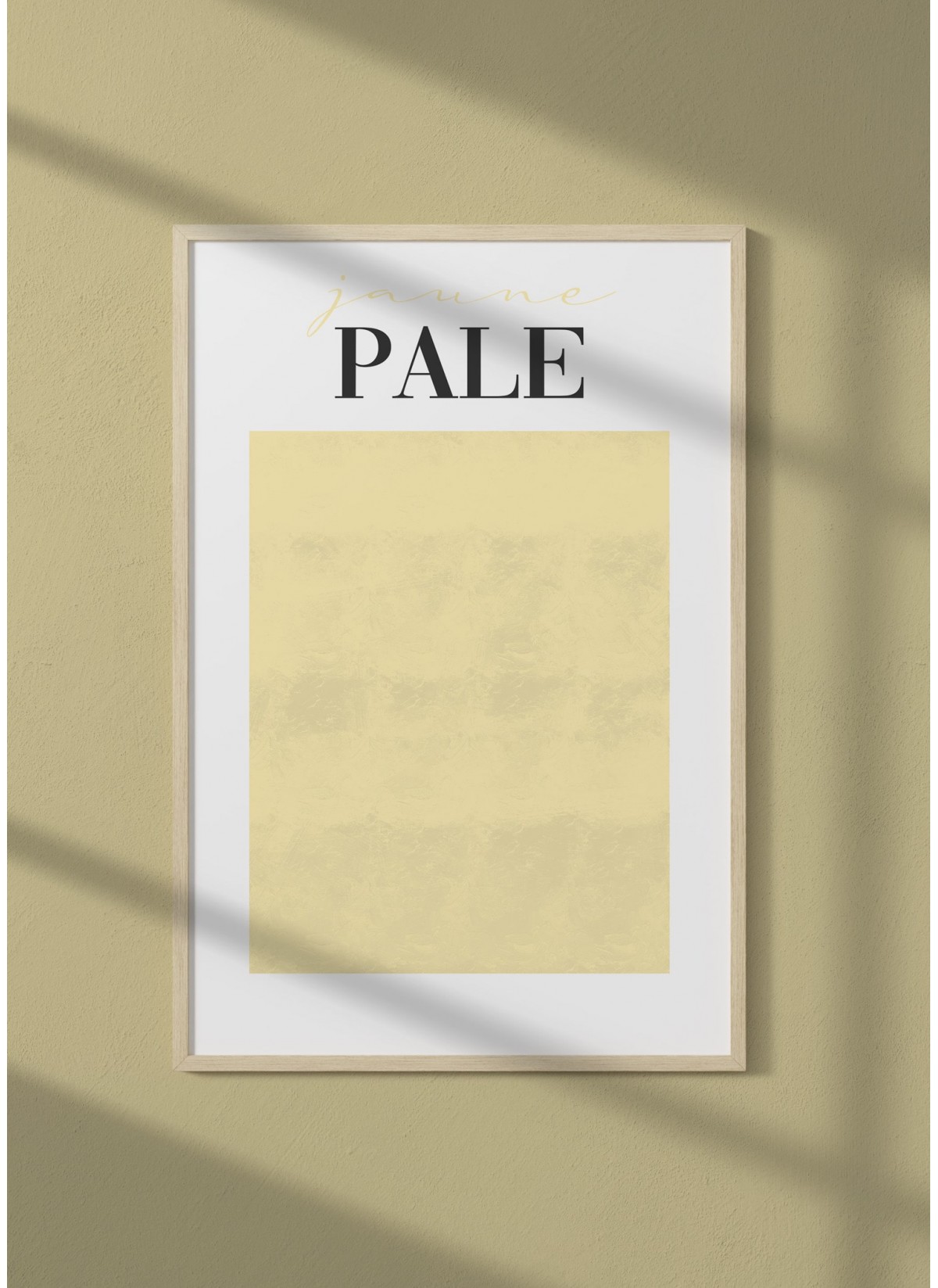Affiche Jaune Pale