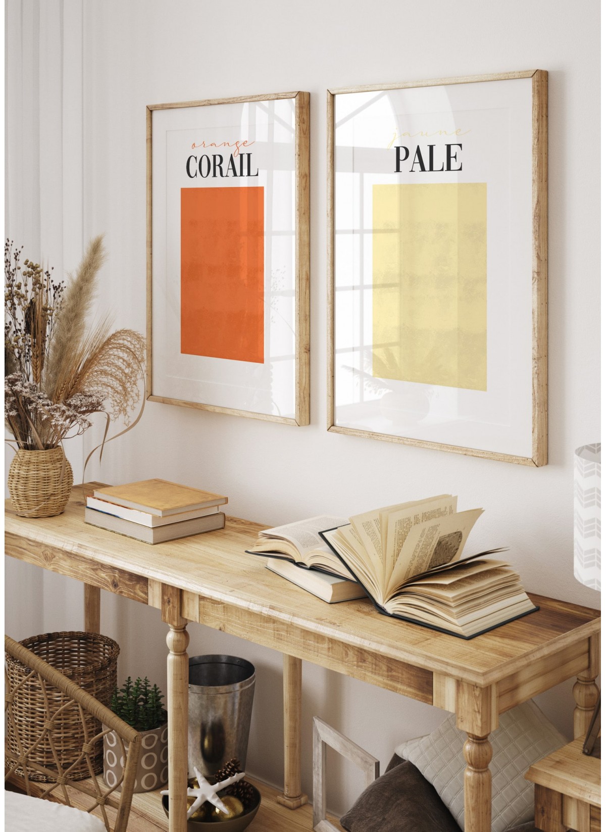 Affiche Jaune Pale
