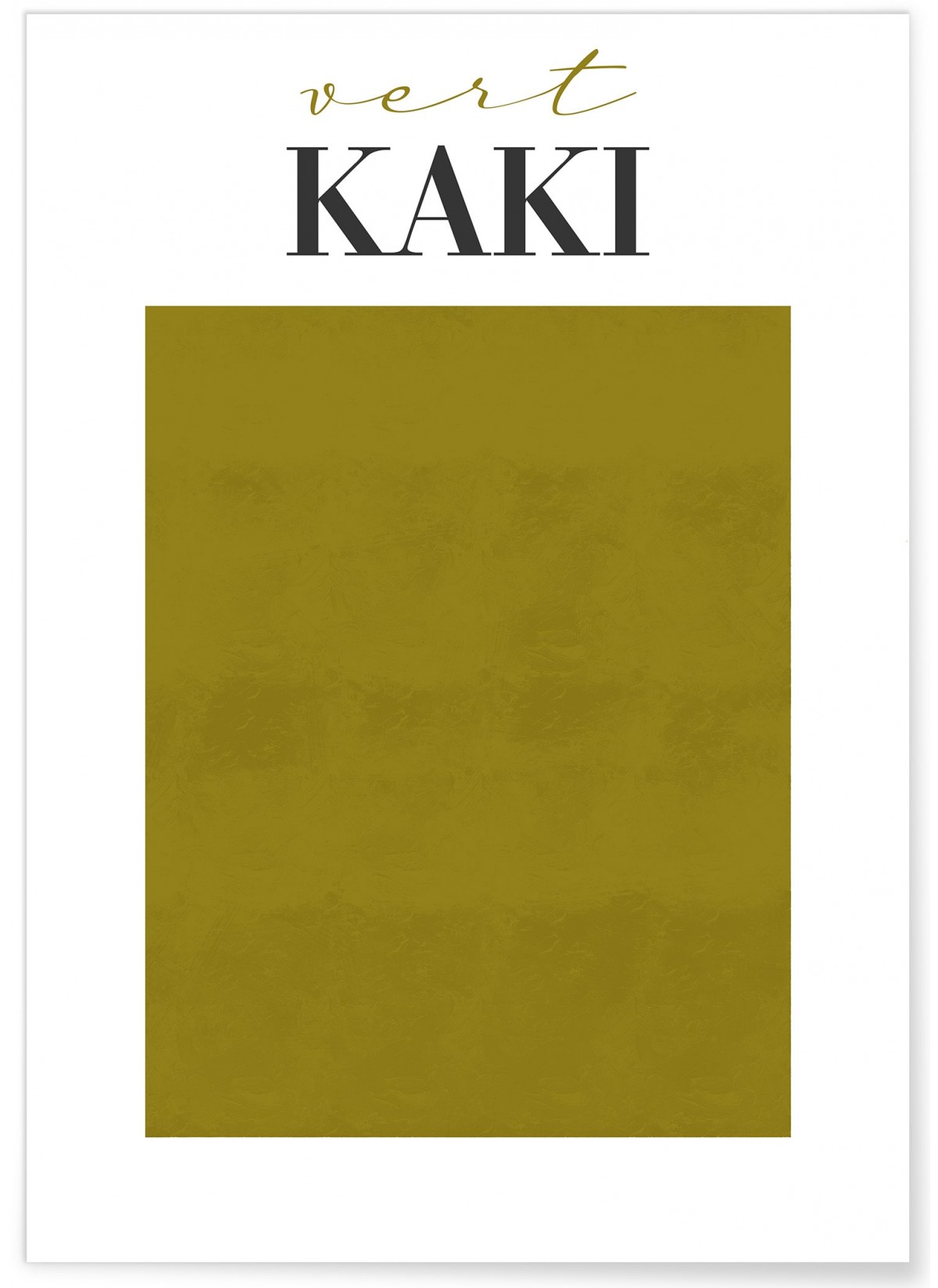 Affiche Vert Kaki