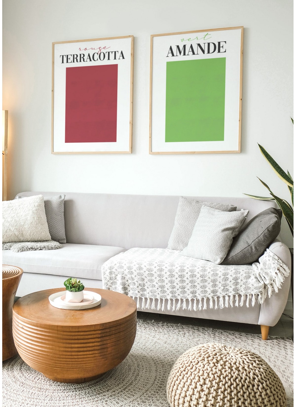 Affiche Vert Amande
