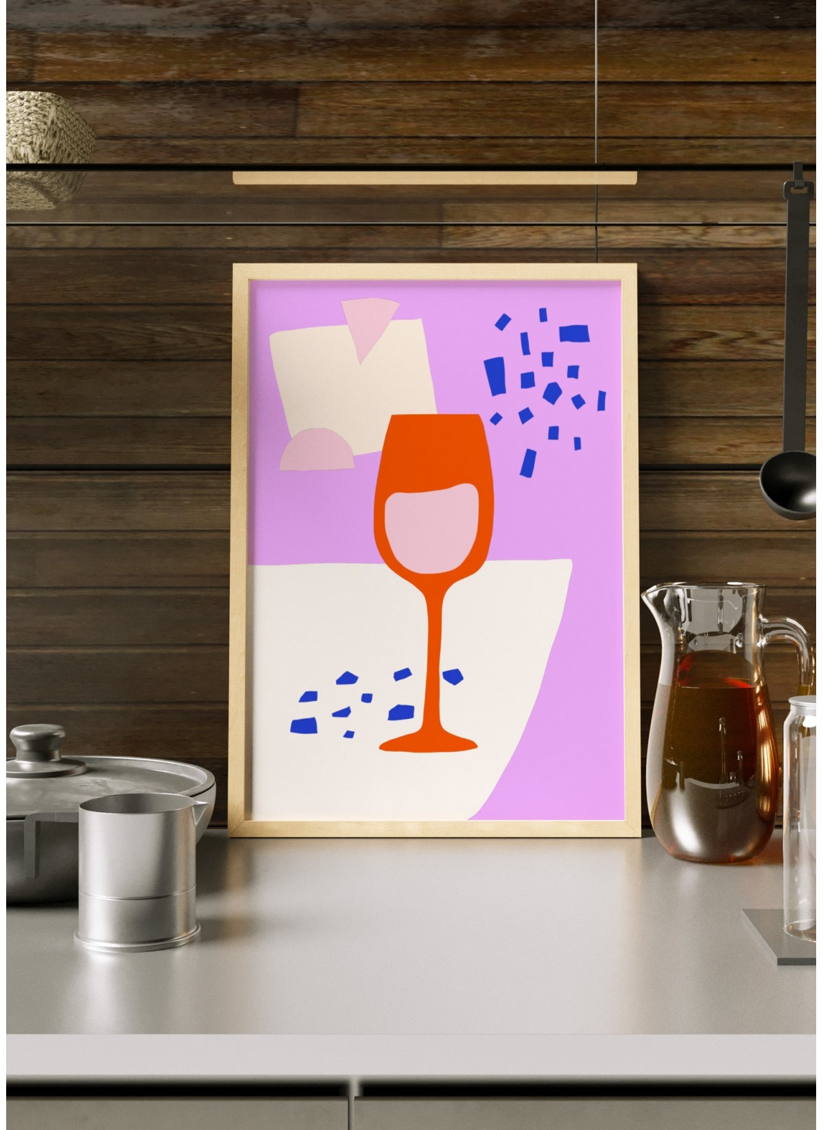 Affiche Le verre de vin