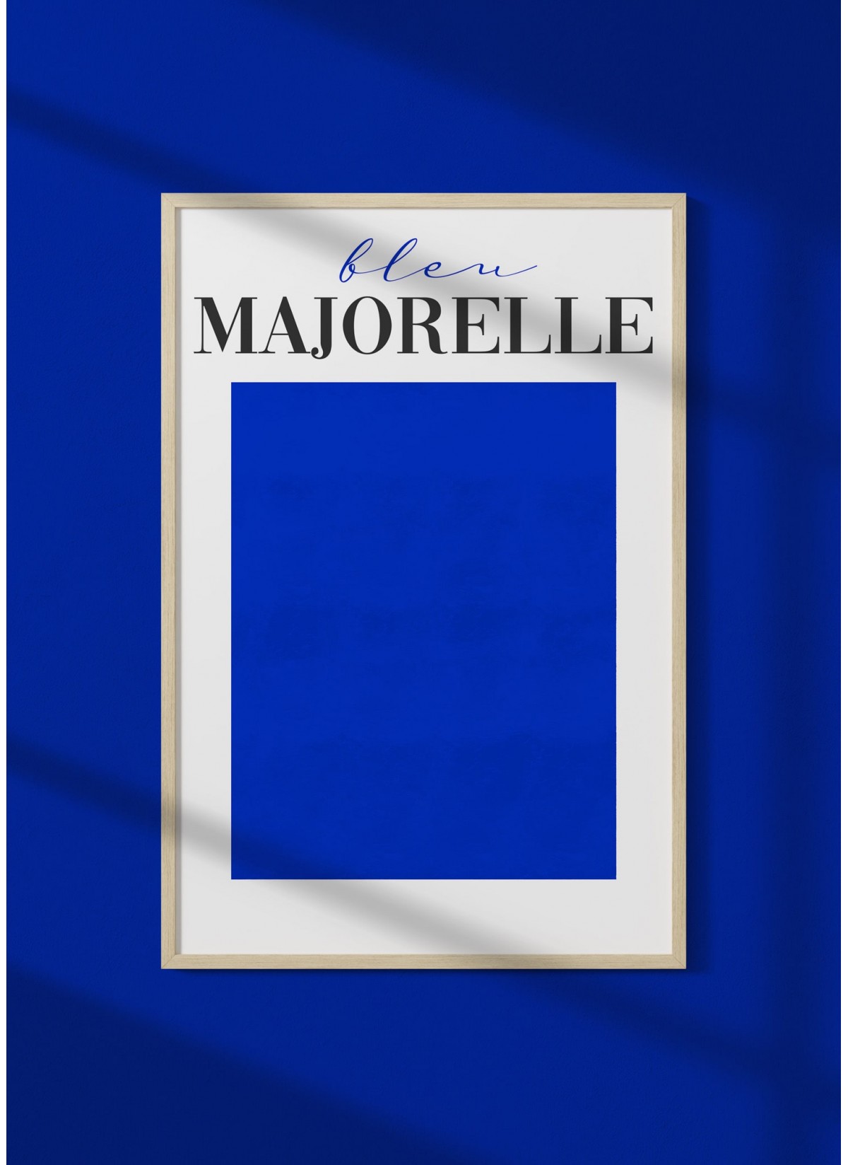 Affiche Bleu Majorelle