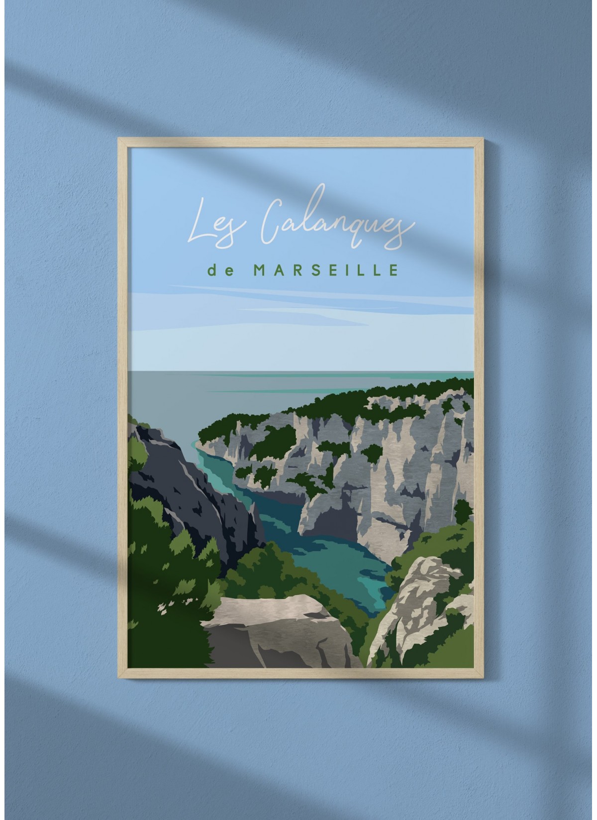 Affiche Les calanques de Marseille