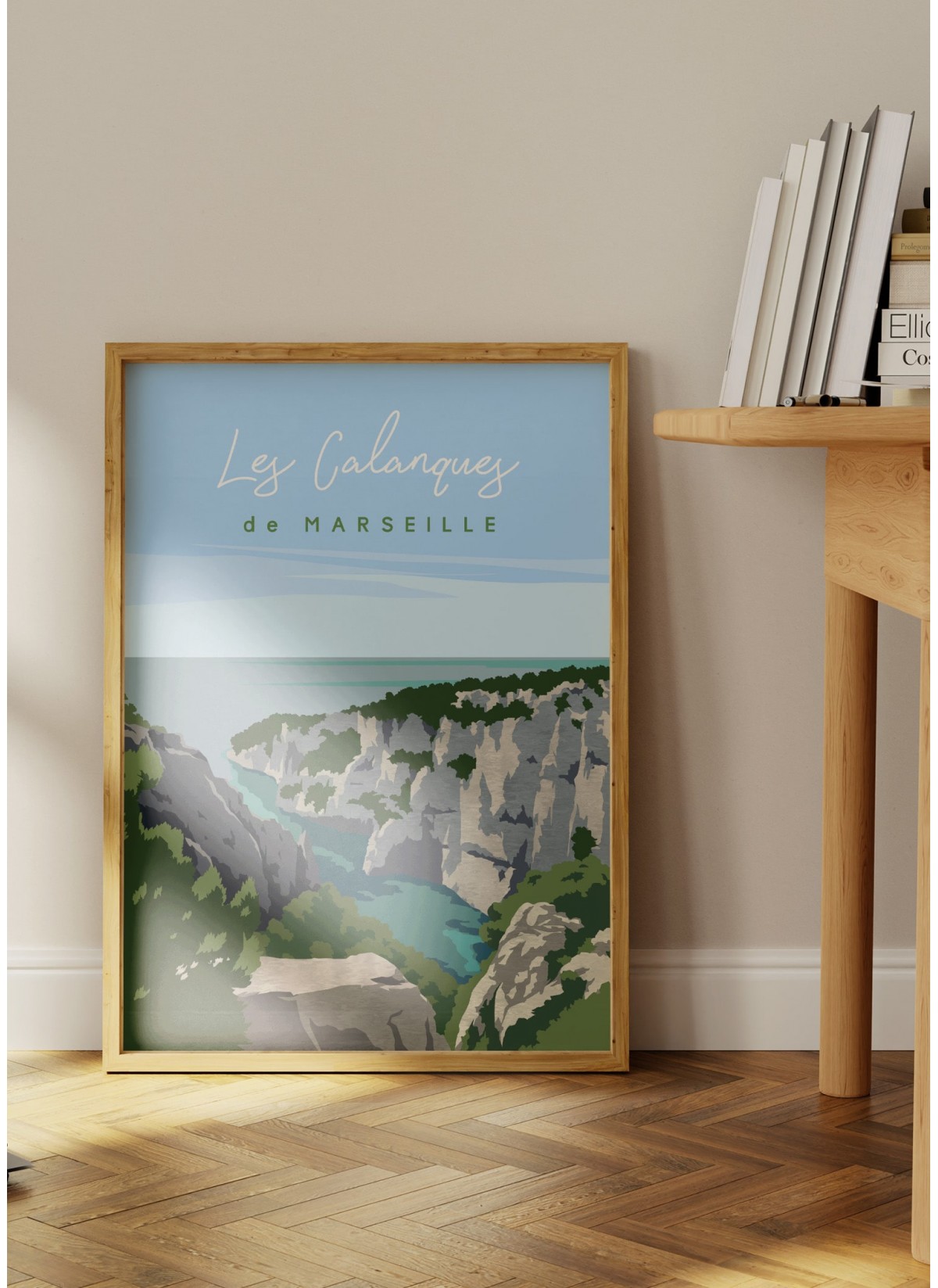 Affiche Les calanques de Marseille