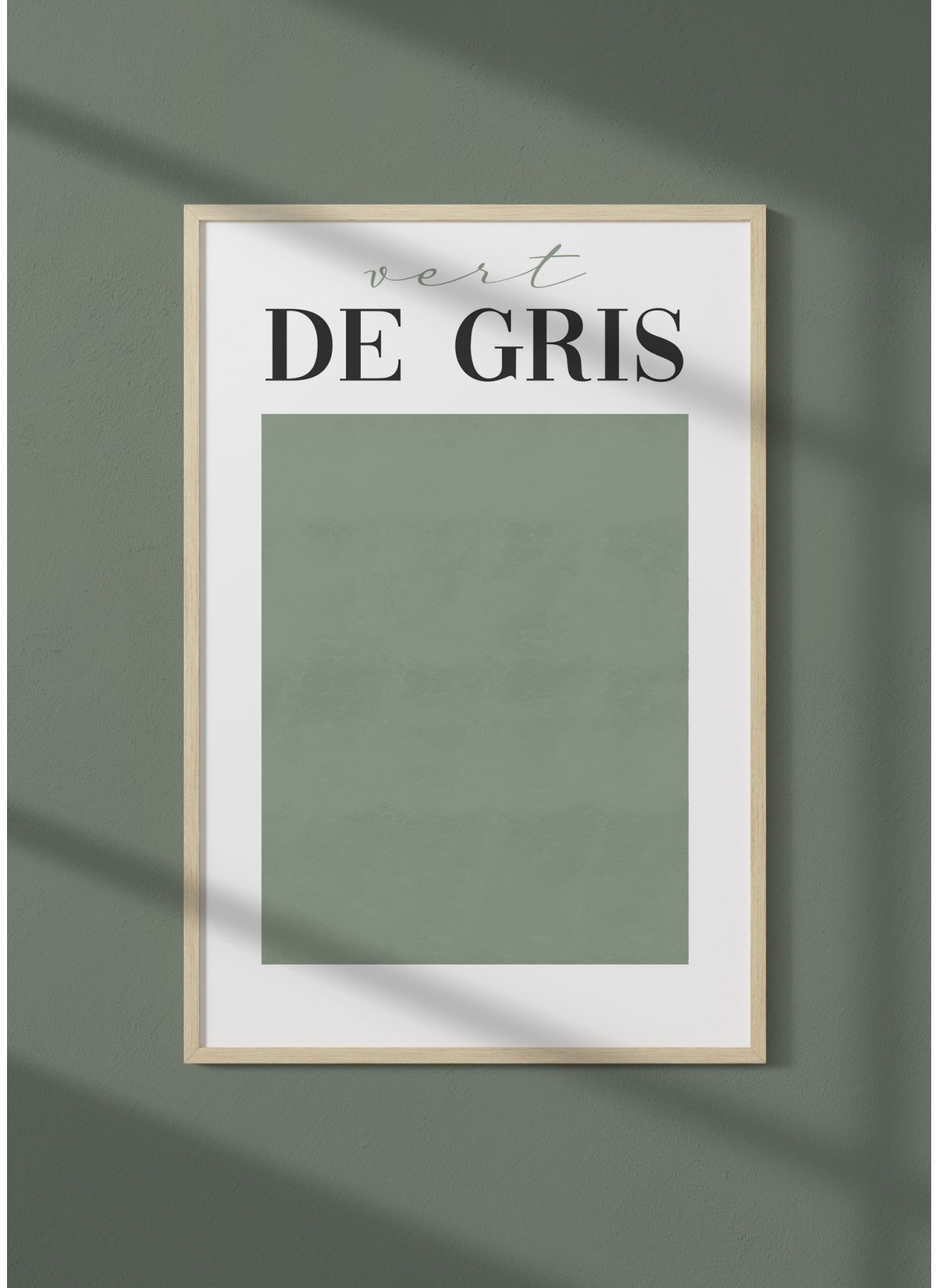 Affiche Vert de Gris