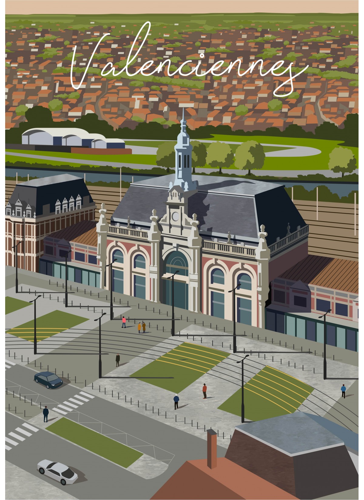 Affiche ville Valenciennes 2