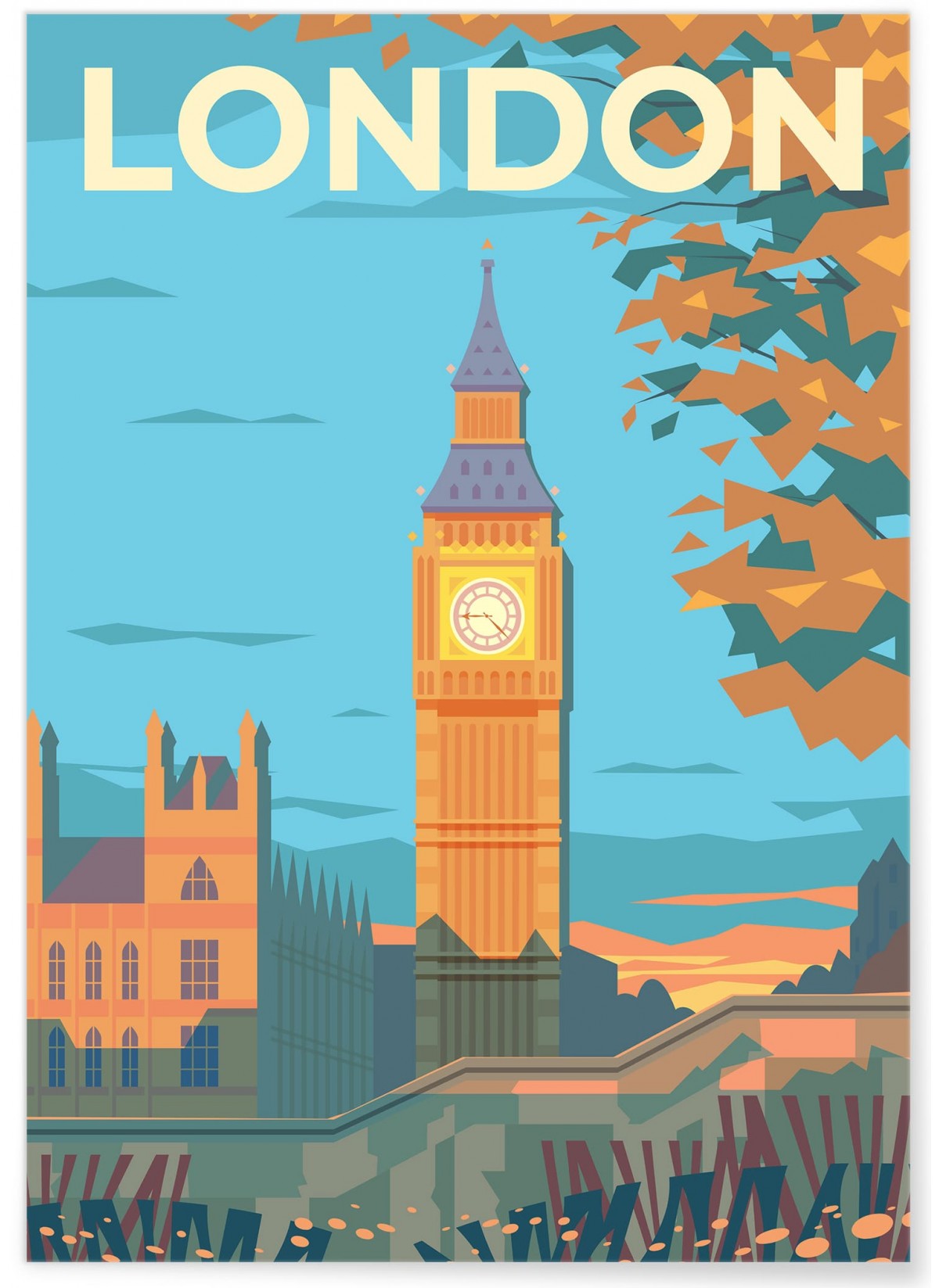 Affiche ville Londres 3