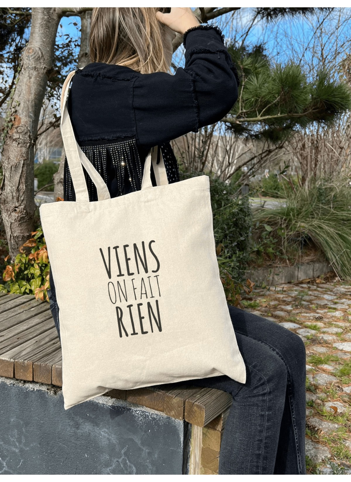 Tote Bag Viens on fait rien