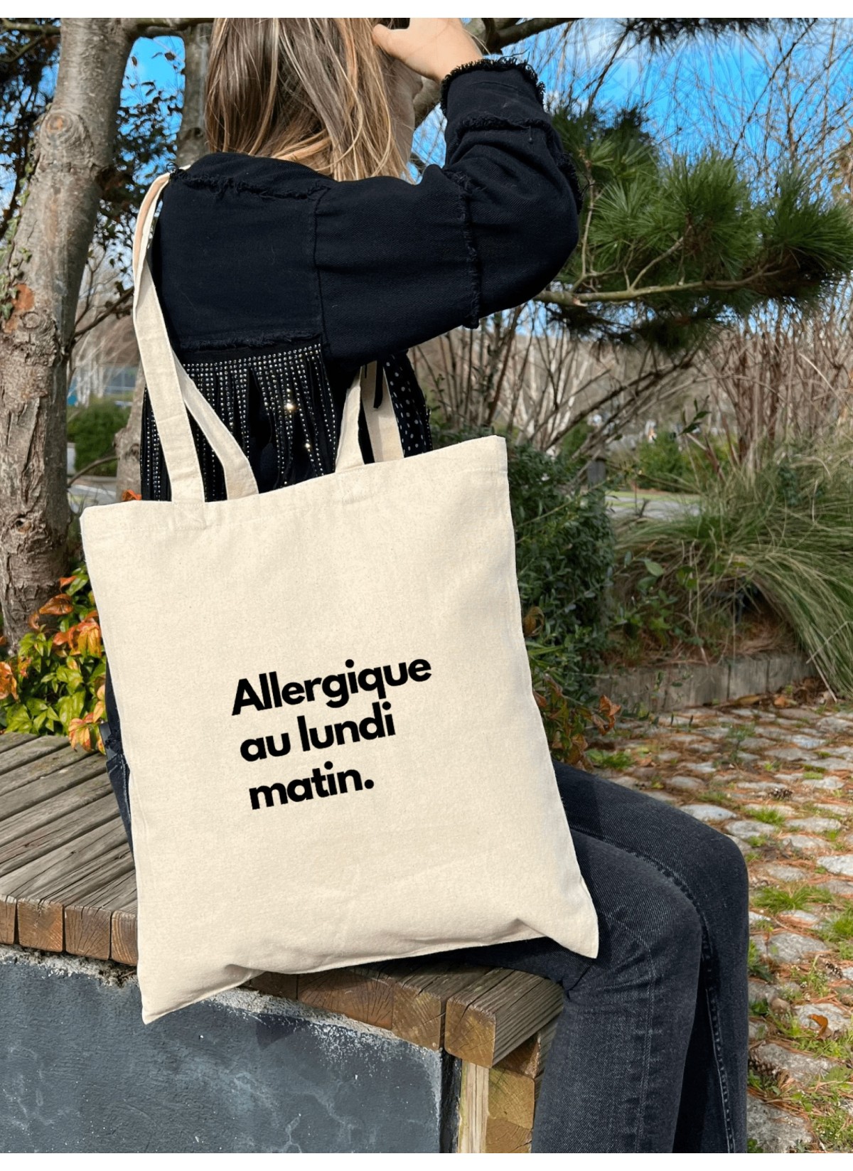 Tote Bag Allergique au lundi matin