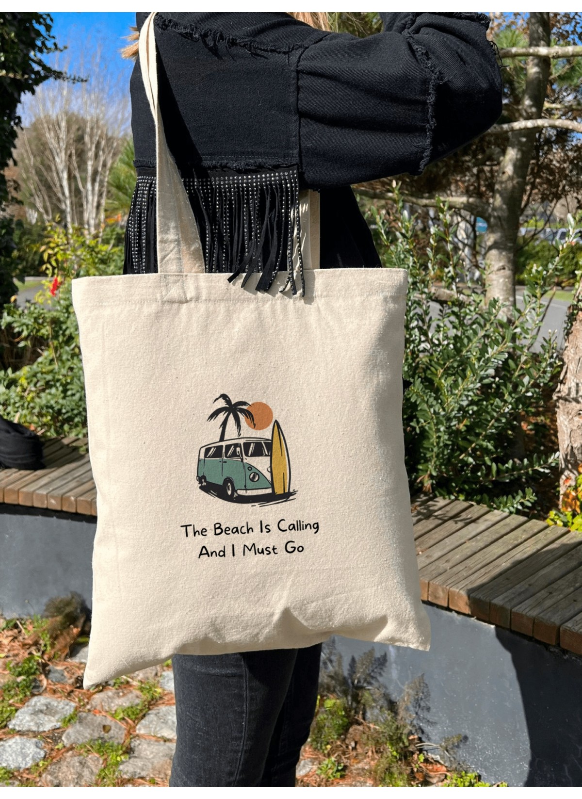 Tote Bag The Beach Is Calling And I Must Go
