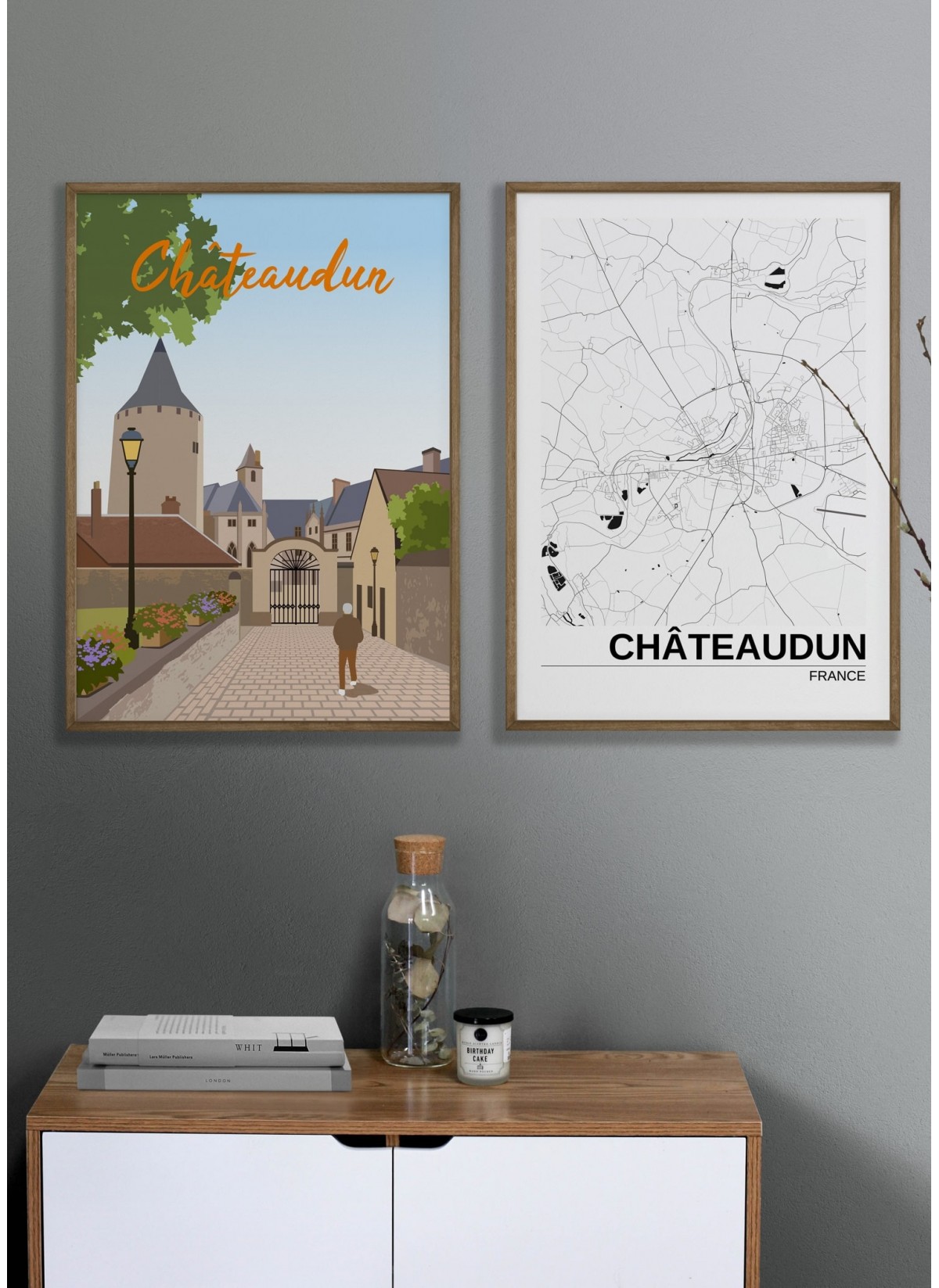 Affiche ville Châteaudun