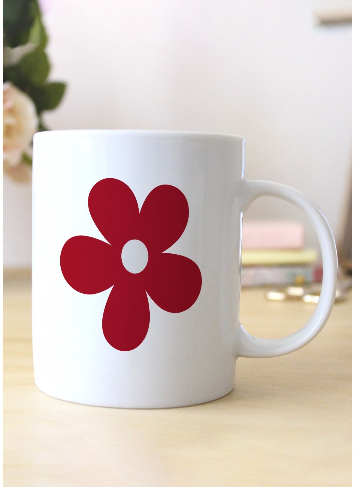 Mug Fleur rouge
