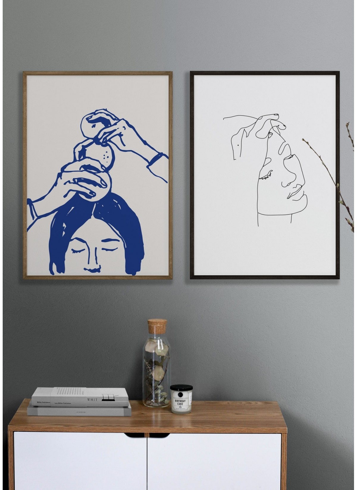 Affiche Art Bleu