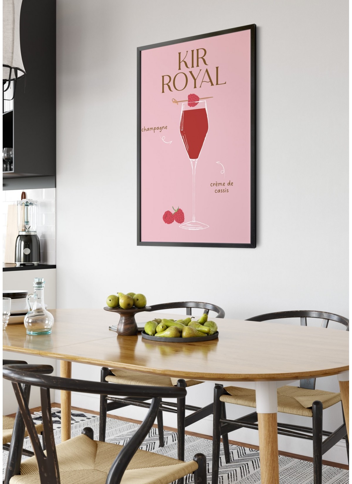 Affiche Cocktail Kir Royal 2