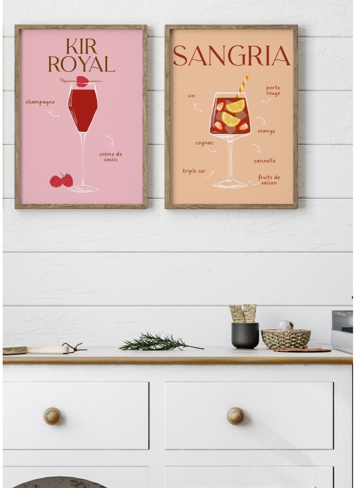 Affiche Cocktail Kir Royal 2