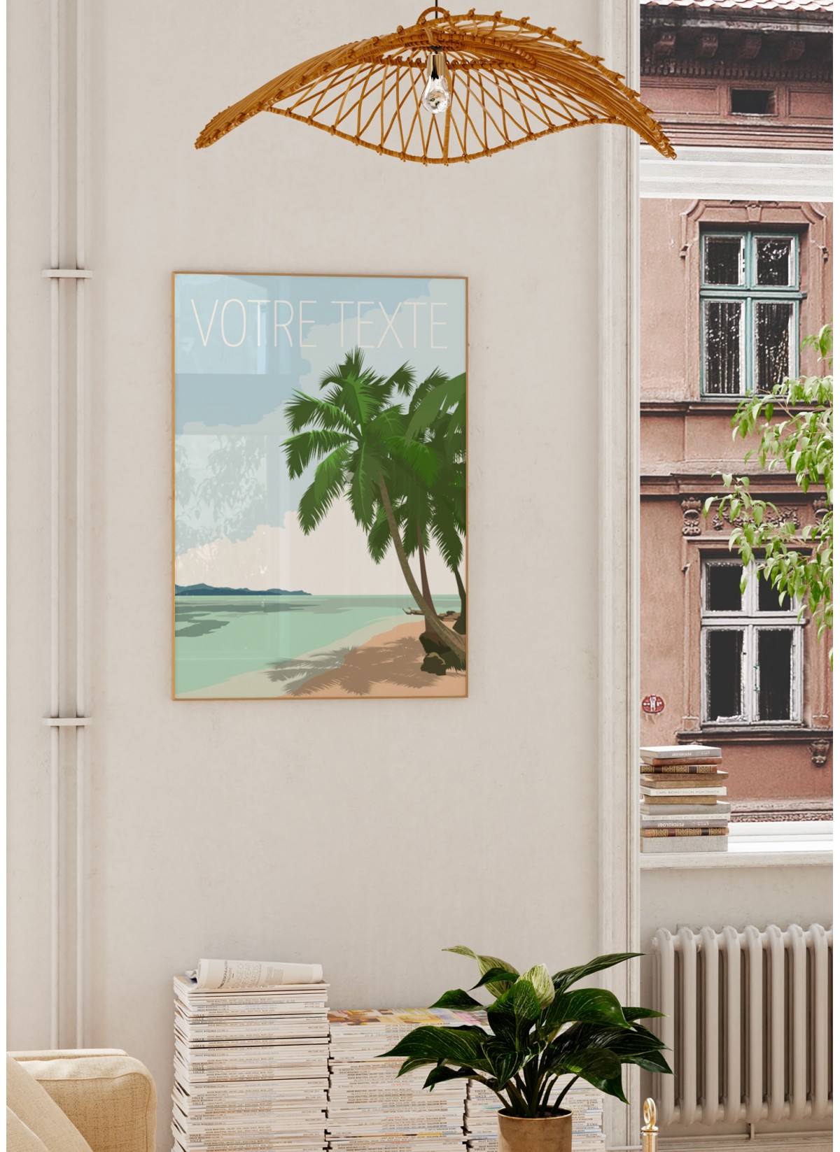 Affiche personnalisée plage, poster personnalisé |  L’Afficherie