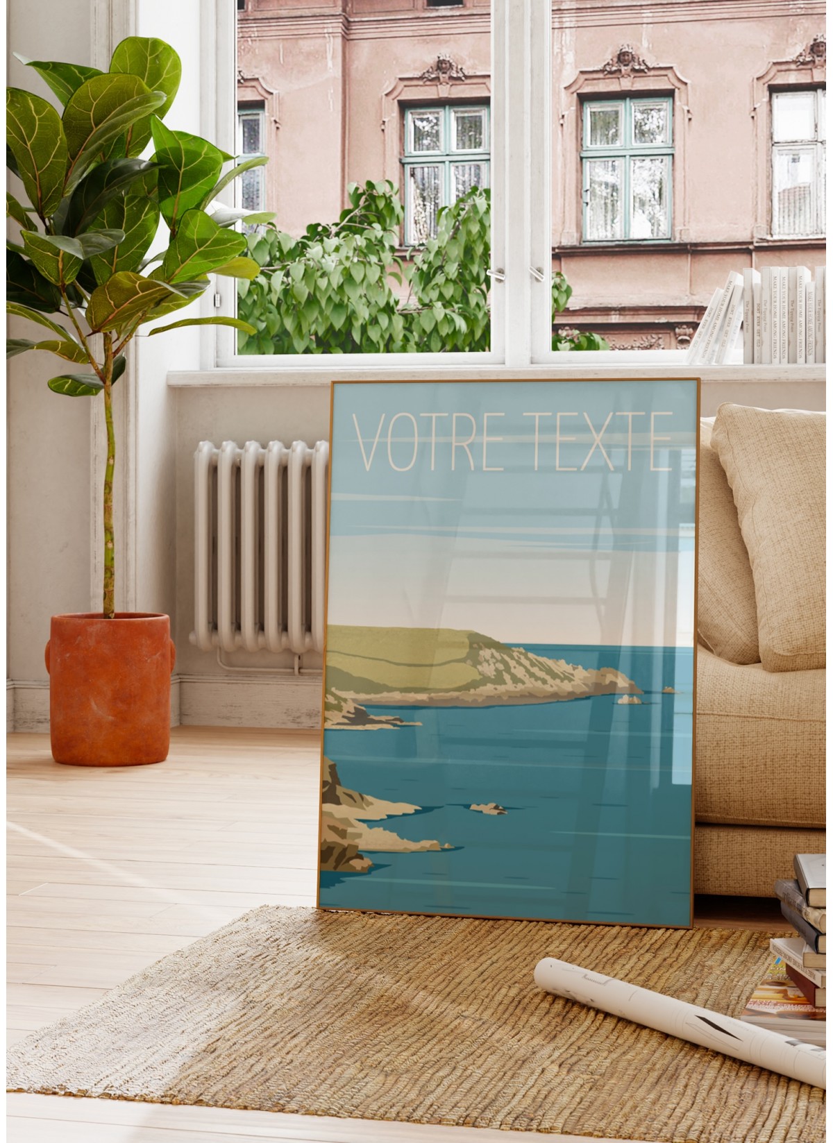 Affiche personnalisée plage, poster personnalisé |  L’Afficherie