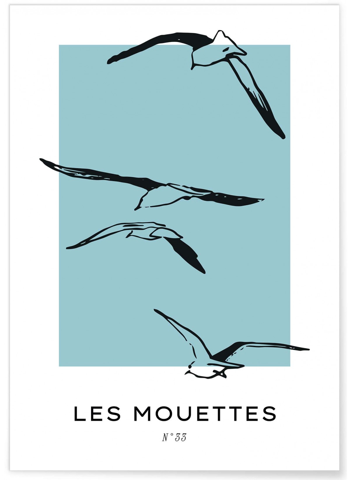 Affiche Les mouettes